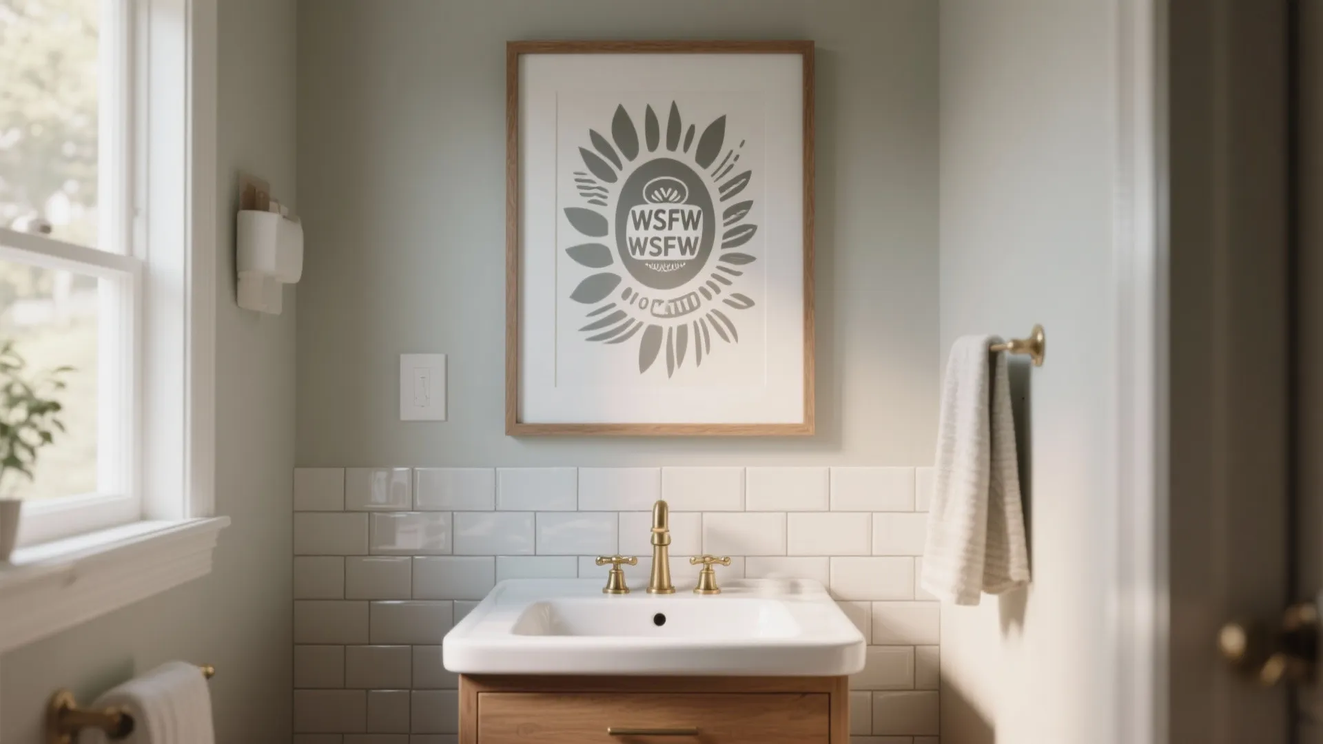 1. Accent mural — keep it removable and framed