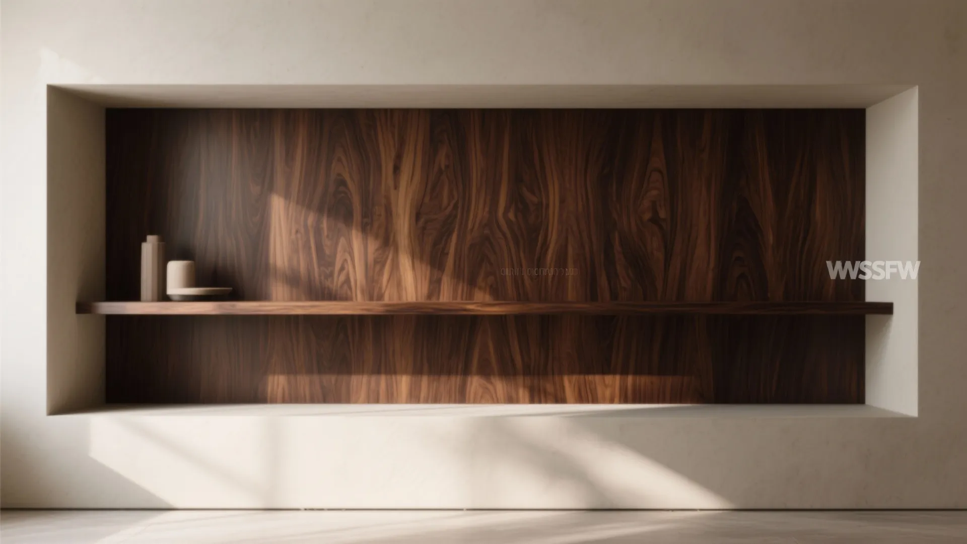 5. Accent a niche with contrasting veneers