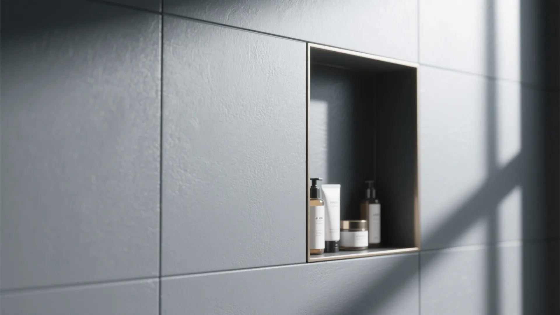 4) Black Accent Wall and Slimline Storage
