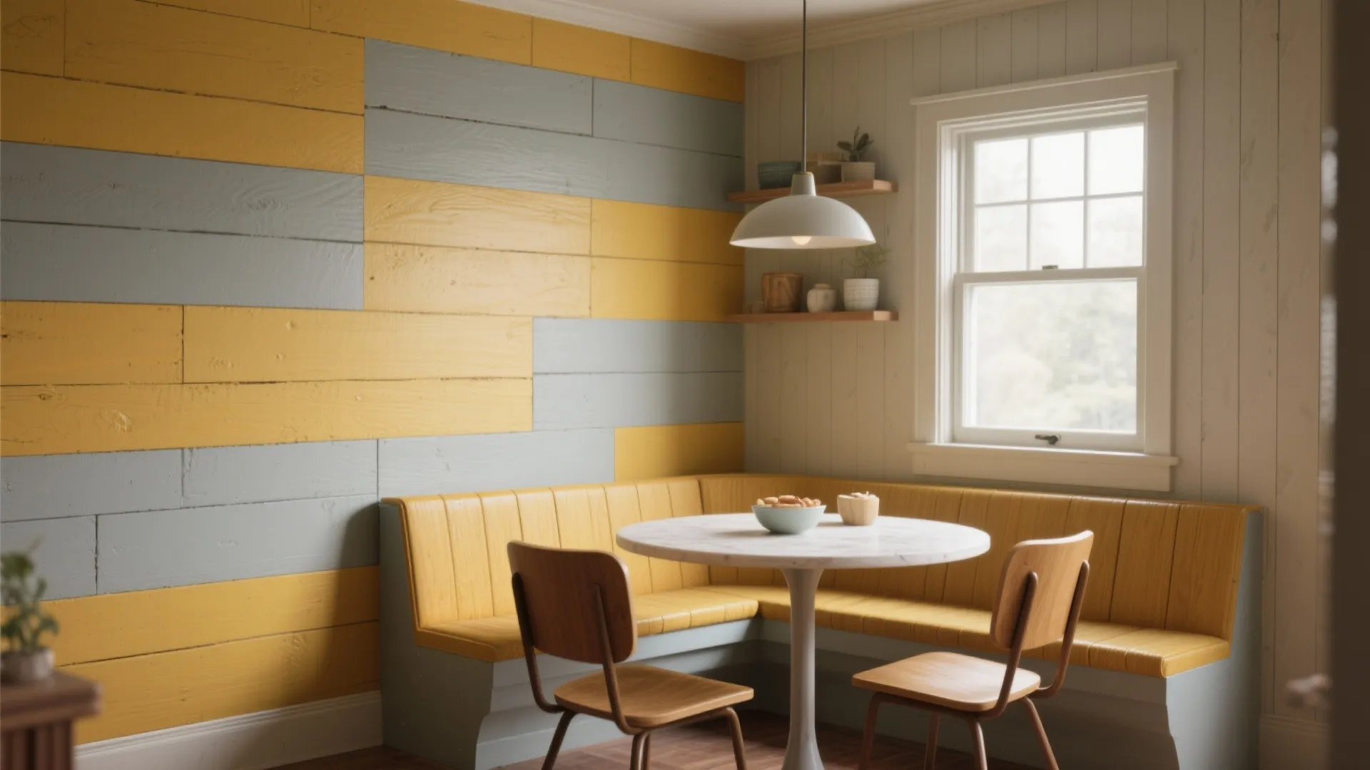 3. Accent Panels with Contrasting Color