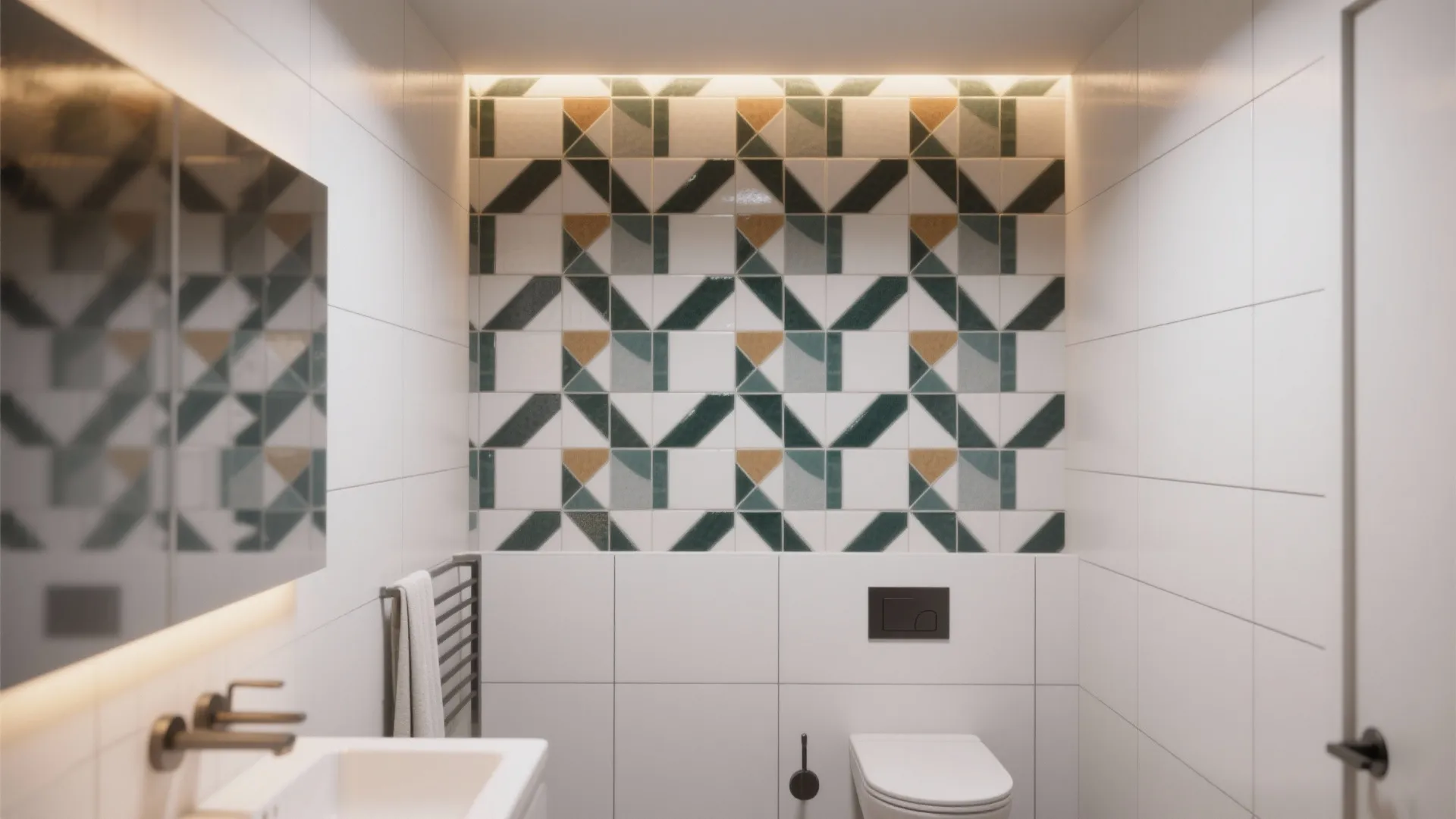 2. Add a statement grout or patterned accent