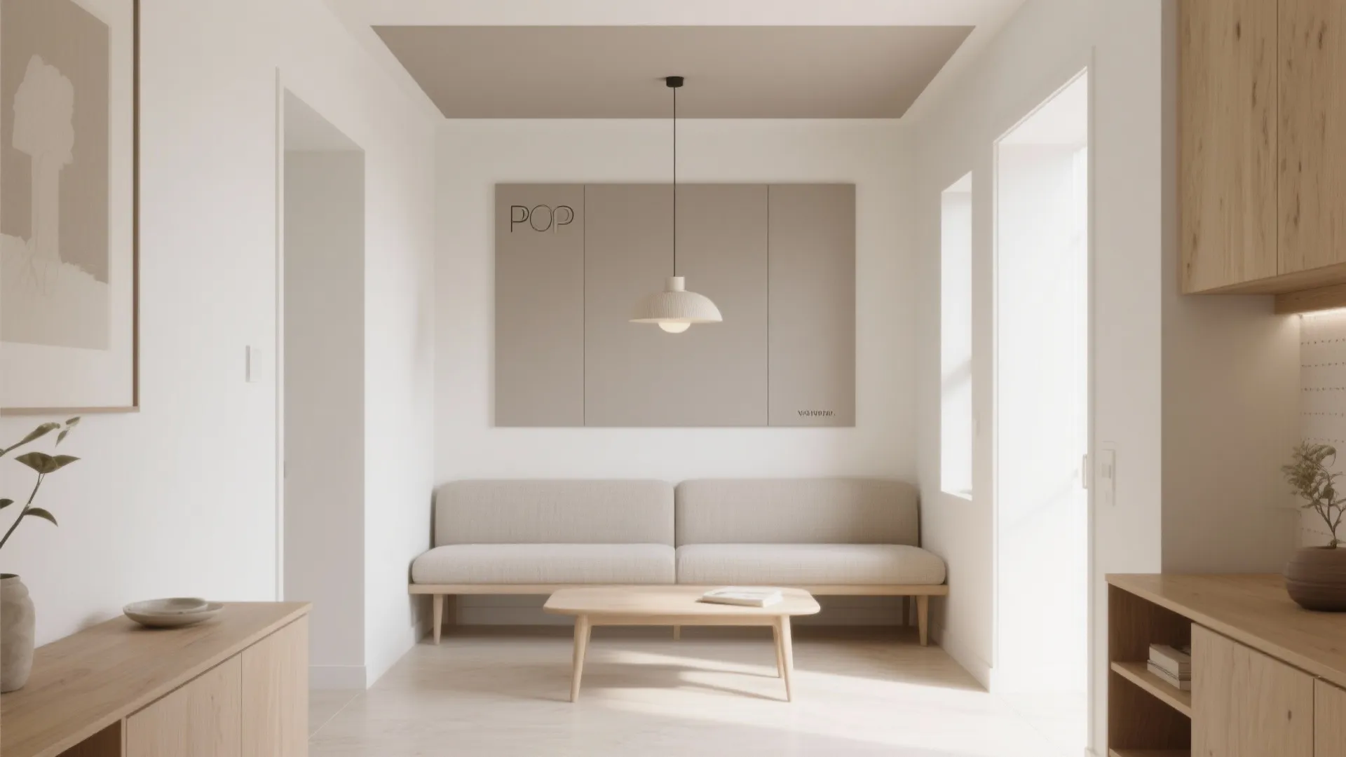 Accent POP Panel with Neutral Palette