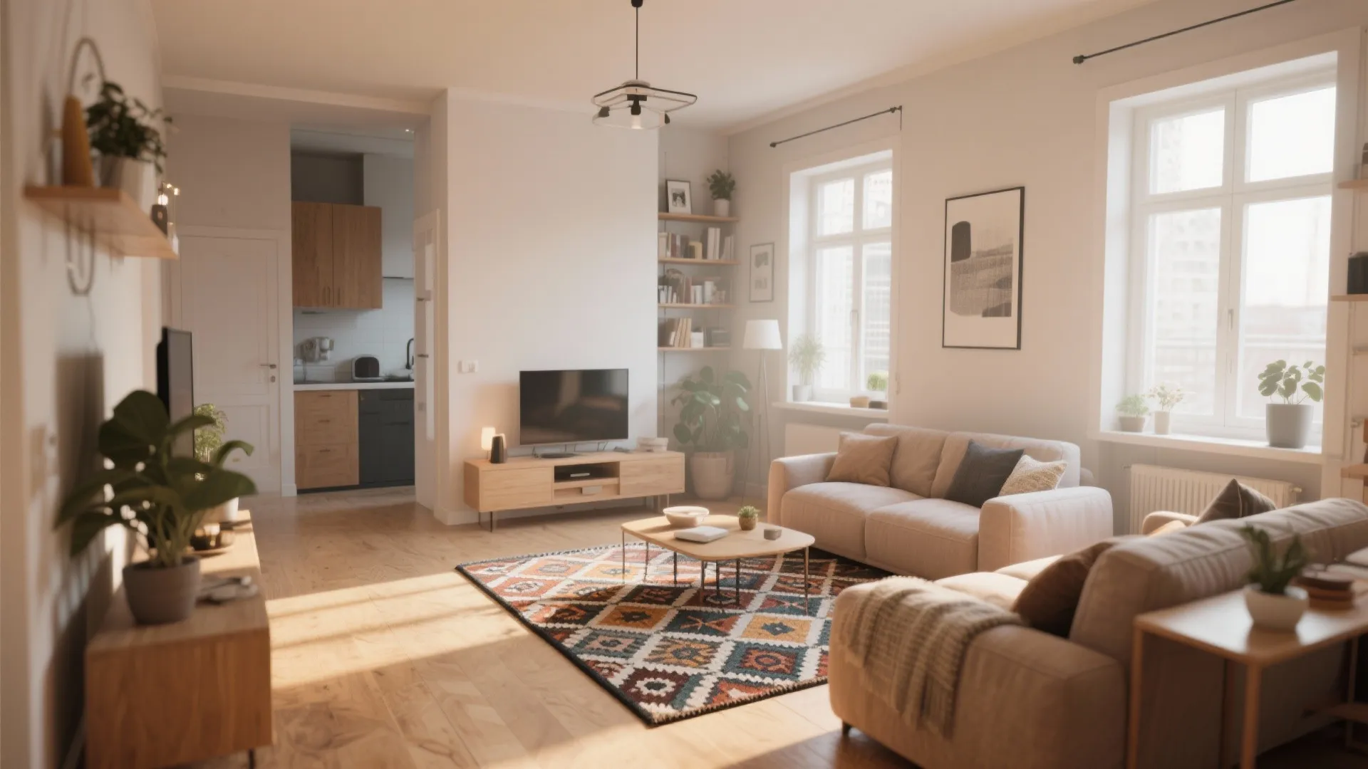 Accent Rugs to Define Zones