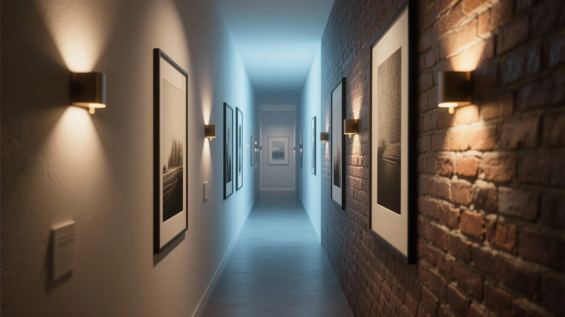 3. Accent Sconces to Highlight Textures and Art