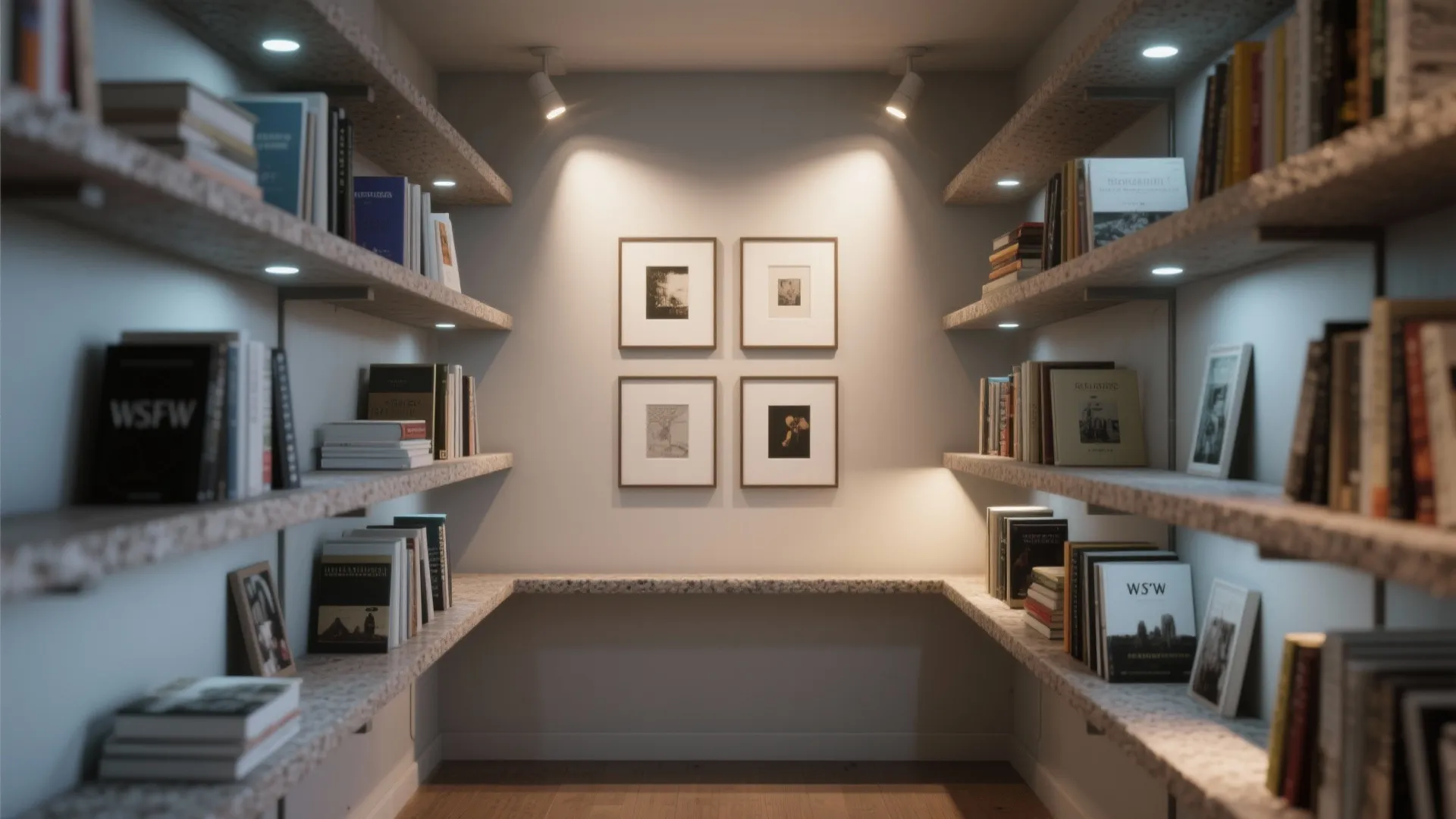 3. Accent Lighting for Art and Shelves