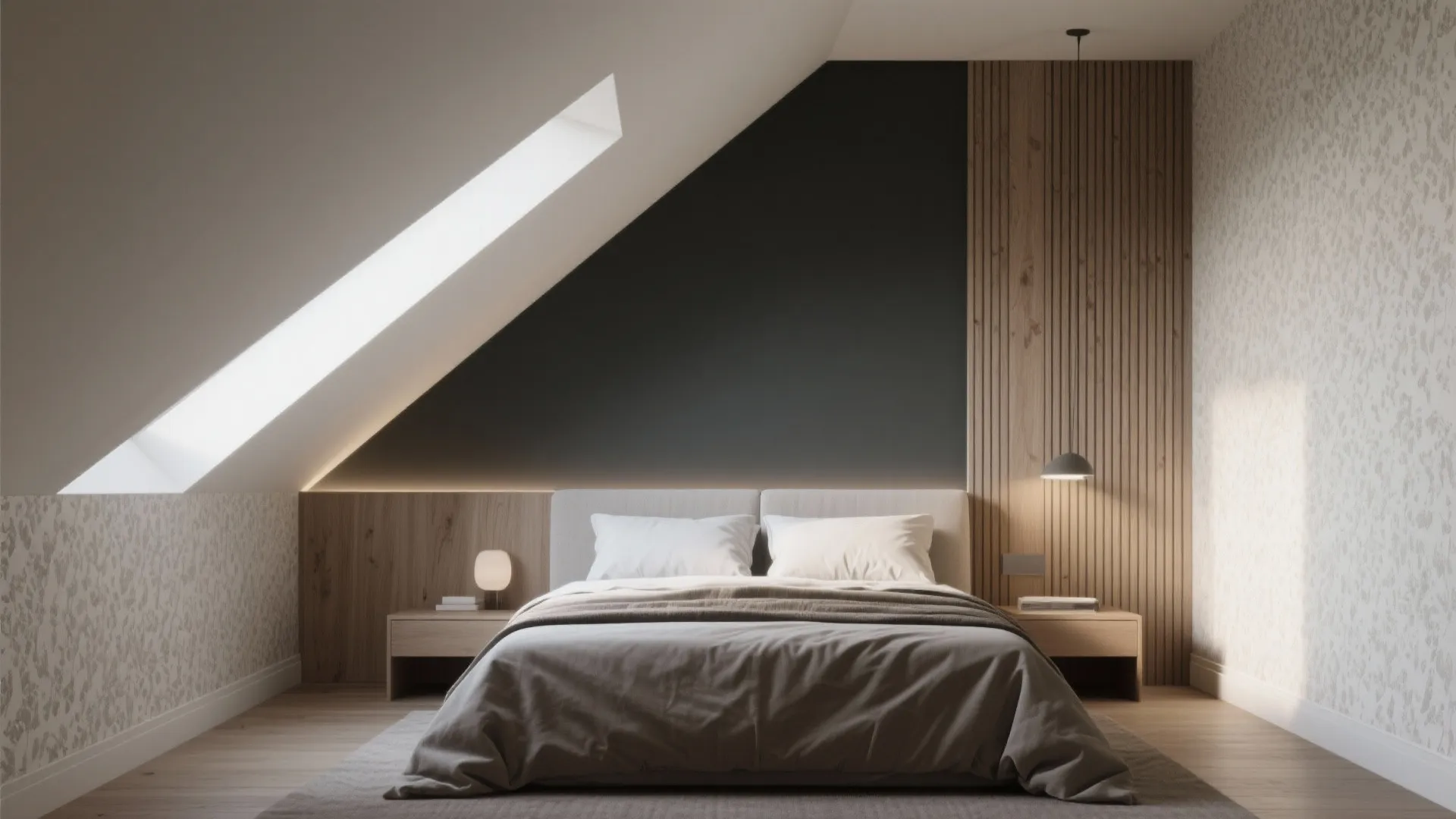 Define the Slope with an Accent Wall