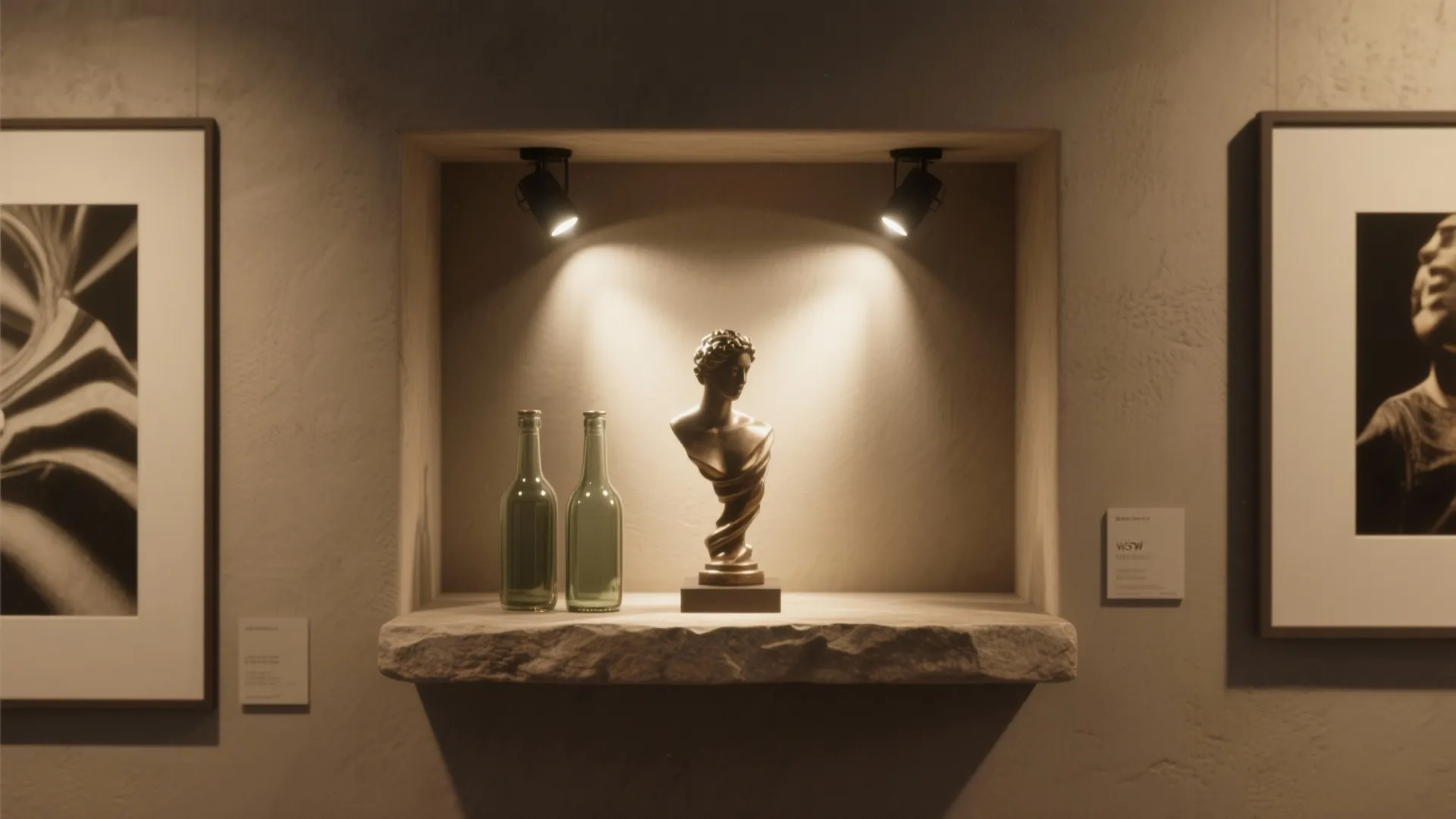 3. Accent spotlights for art-like displays
