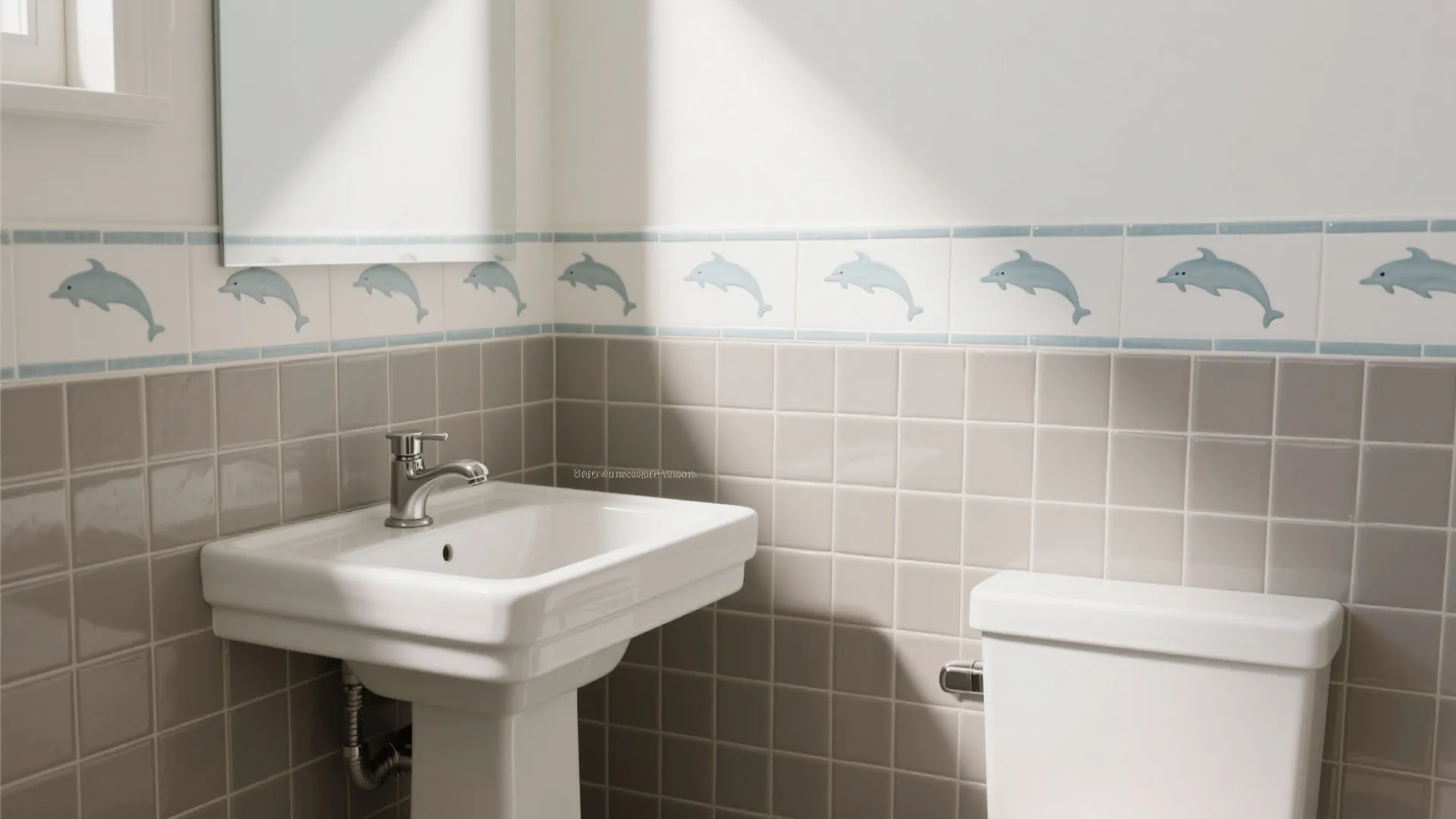 Minimalist Dolphin Accent Strip