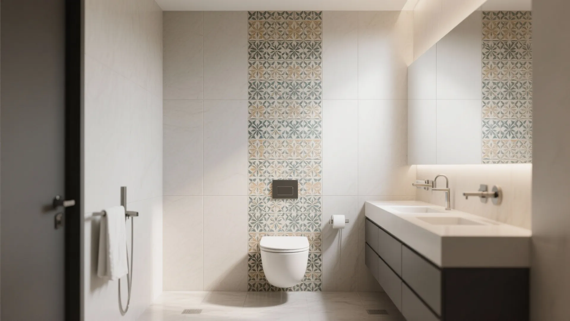 8. Floor-to-Ceiling Accent Strip