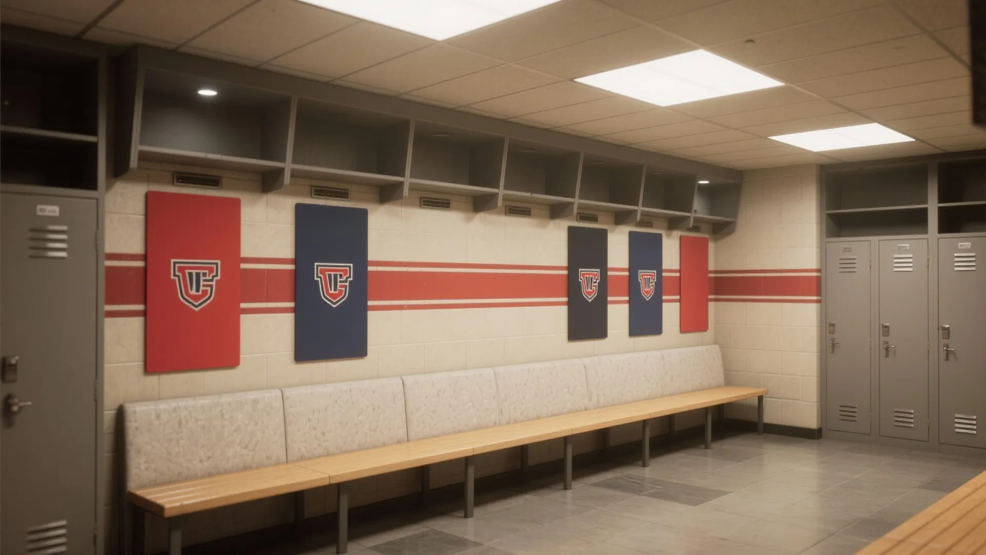 4. Subtle accent walls that honor the team