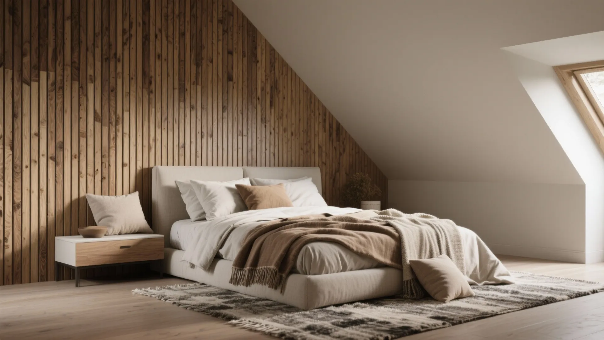 [Section: Accent Wall and Textiles to Create Cozy Depth]