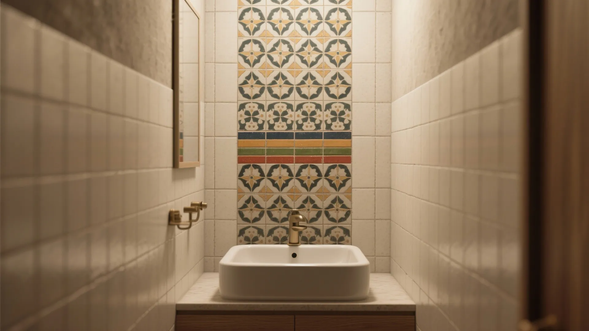 4. Use a standout tile or a pop of color strategically