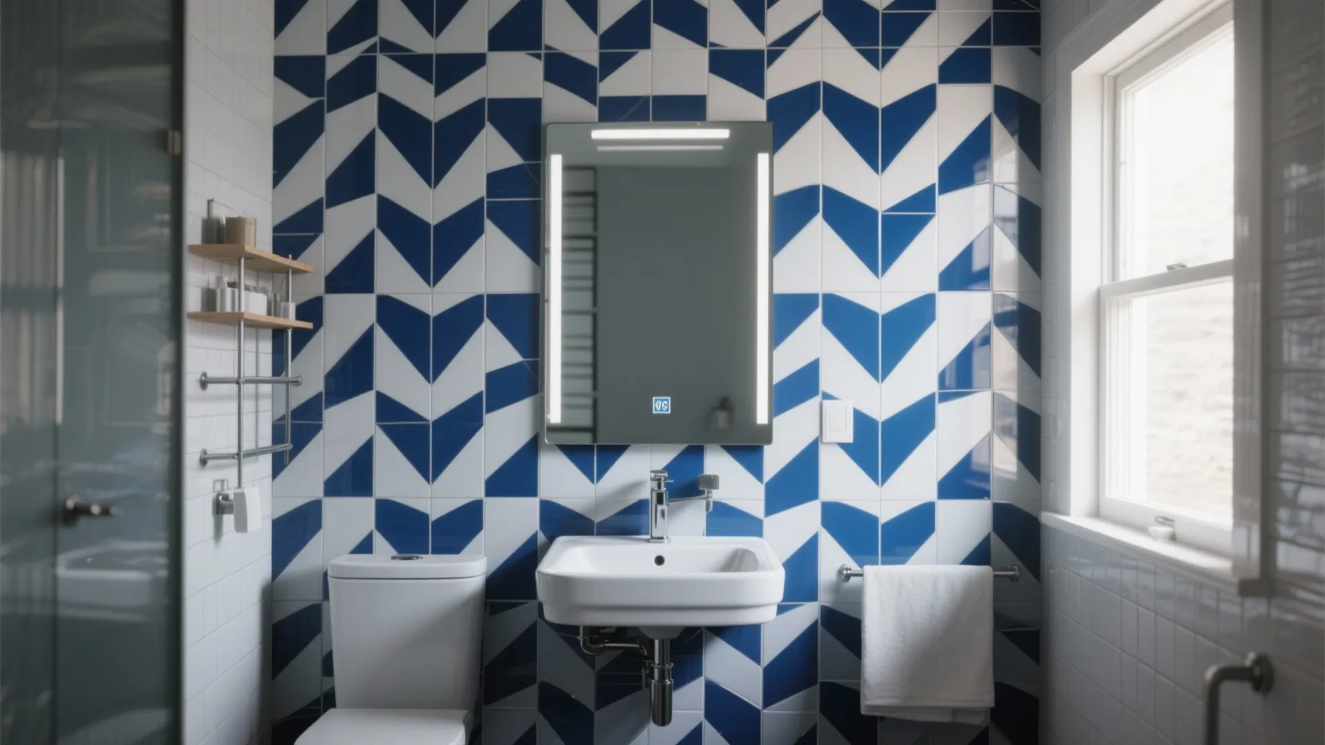 Accent tile wall for personality