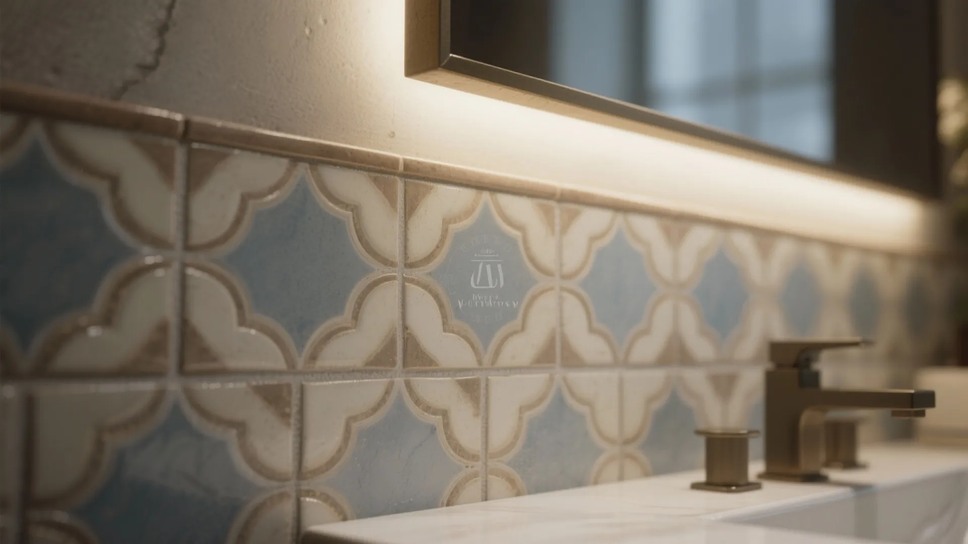 2. Go Bold with a Feature Wall of Accent Tiles