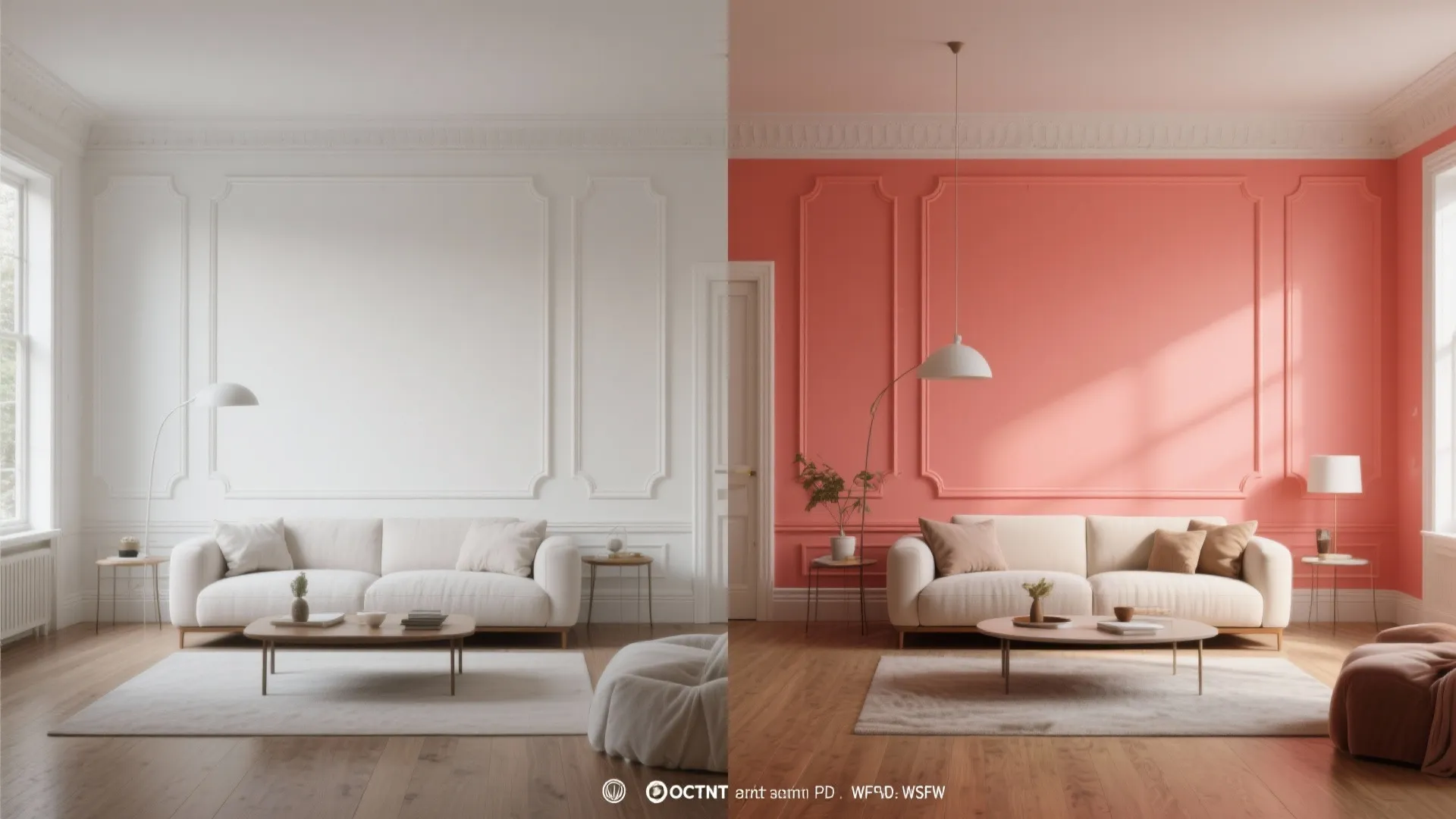 3. Accent walls and targeted trims