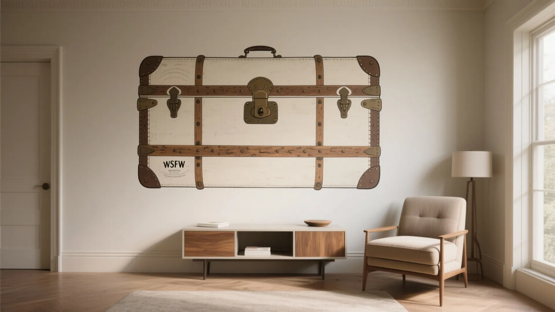 1. Accent Trunk on a Feature Wall