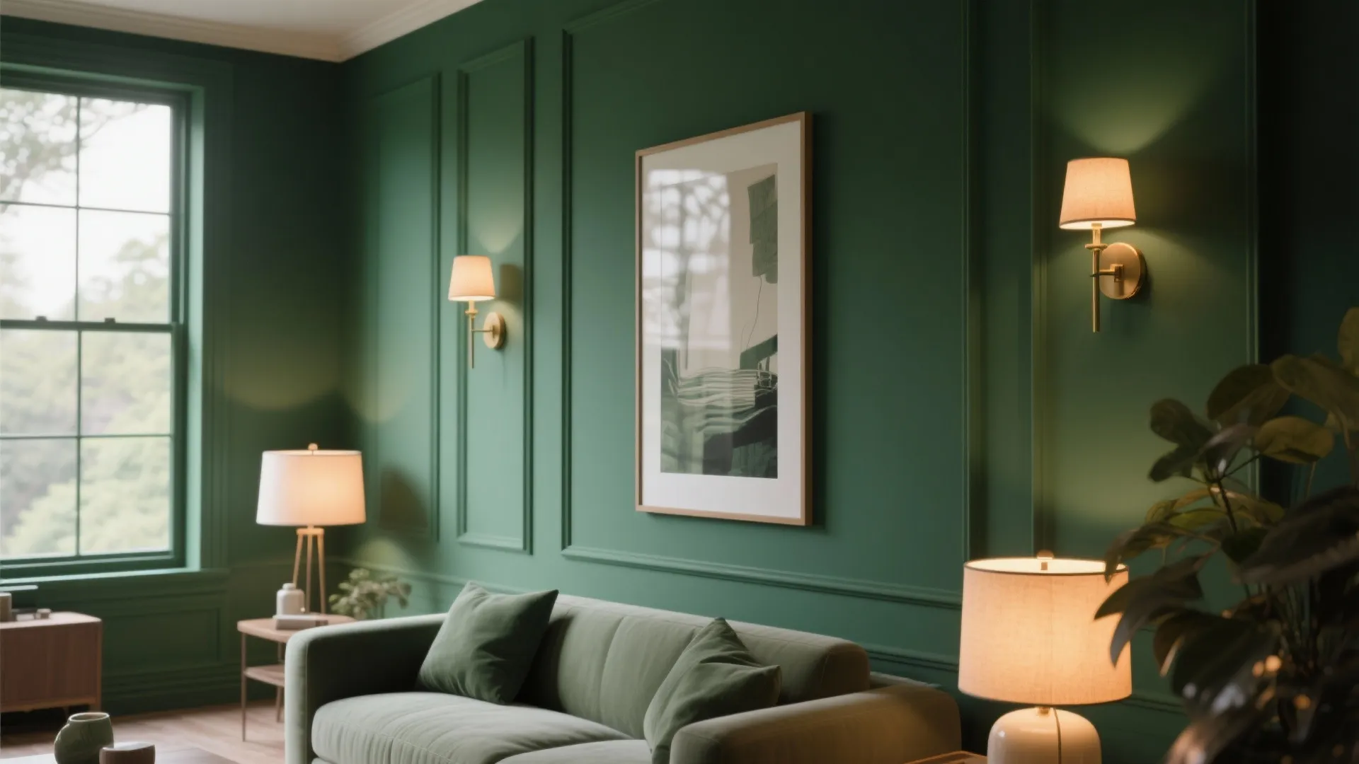 1. Make an Accent Wall That Frames a View