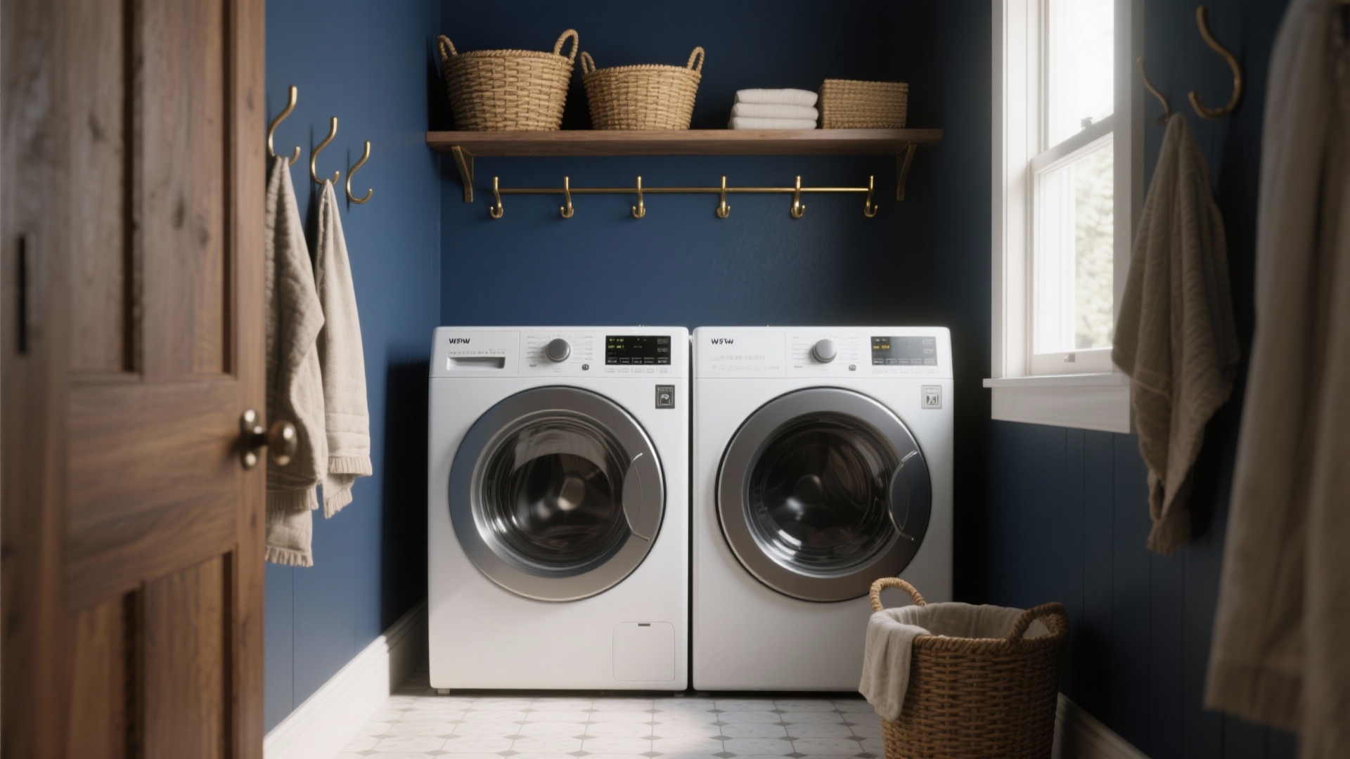 Laundry Room Painting Ideas: 5 Color Inspirations - Bold Color Laundry Room Walls Decoration