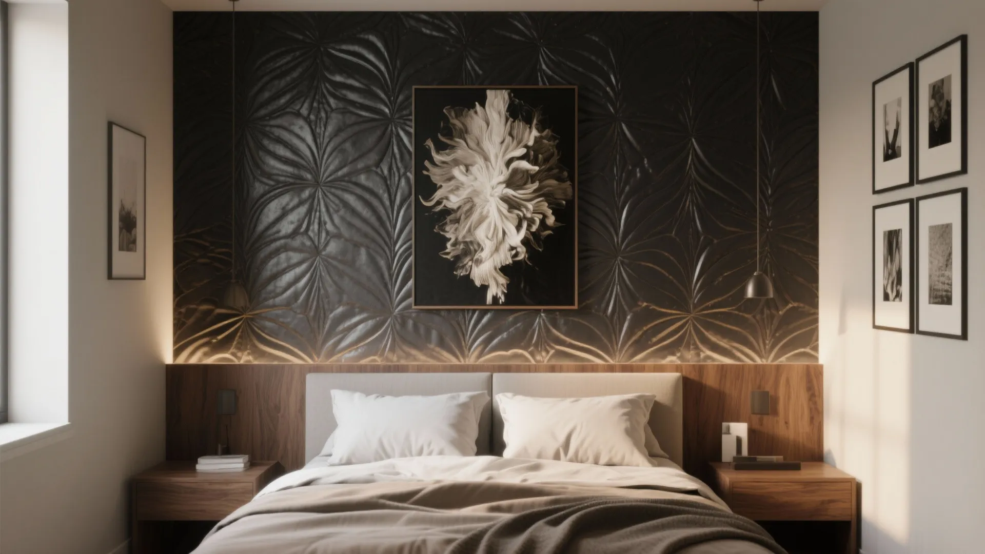 5. Accent walls and art for personality