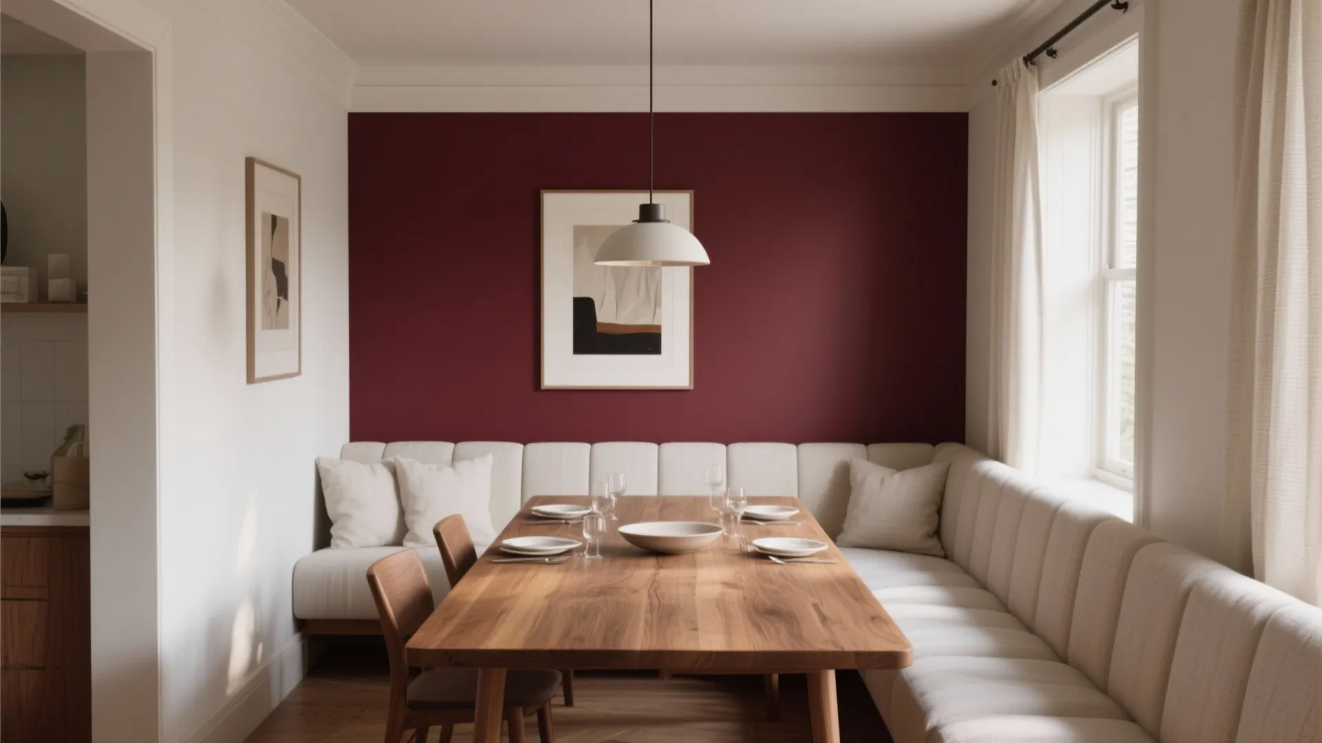 Bold Accent Wall for a Conversational Focal Point