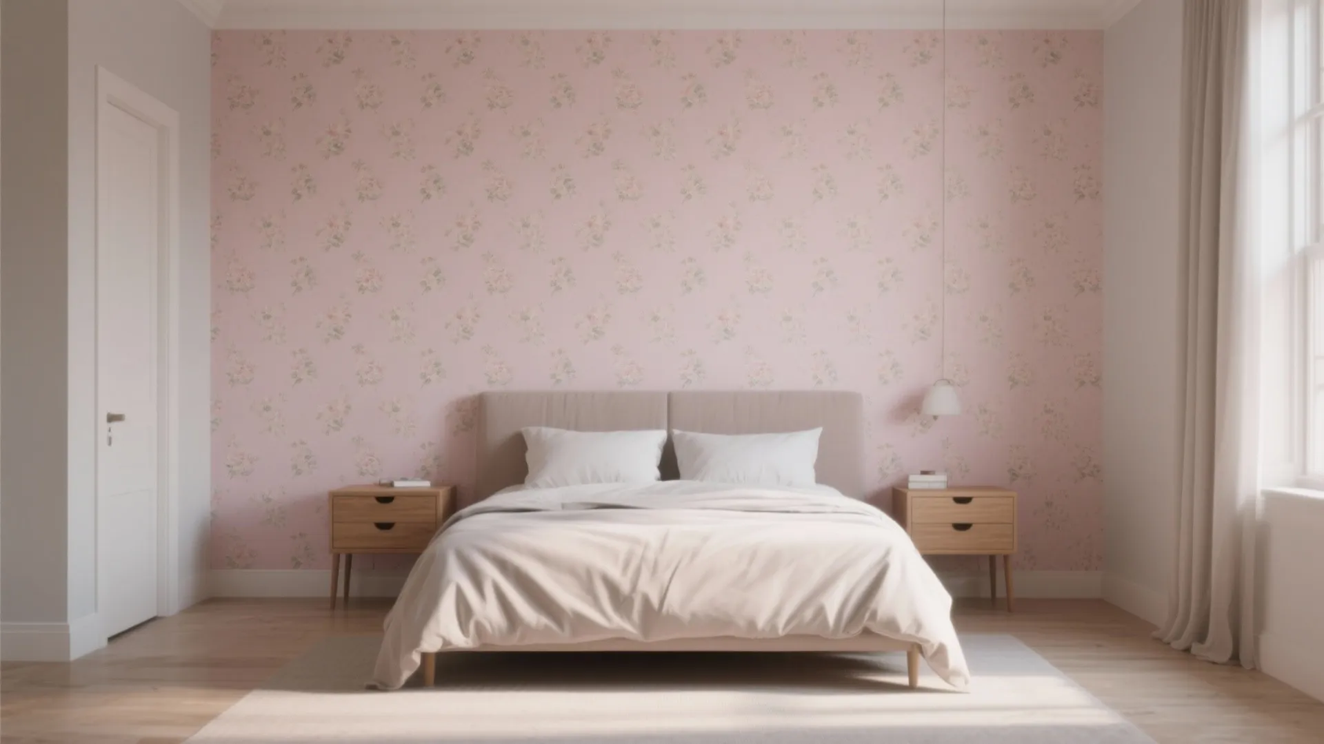 2. Accent walls with subtle patterns