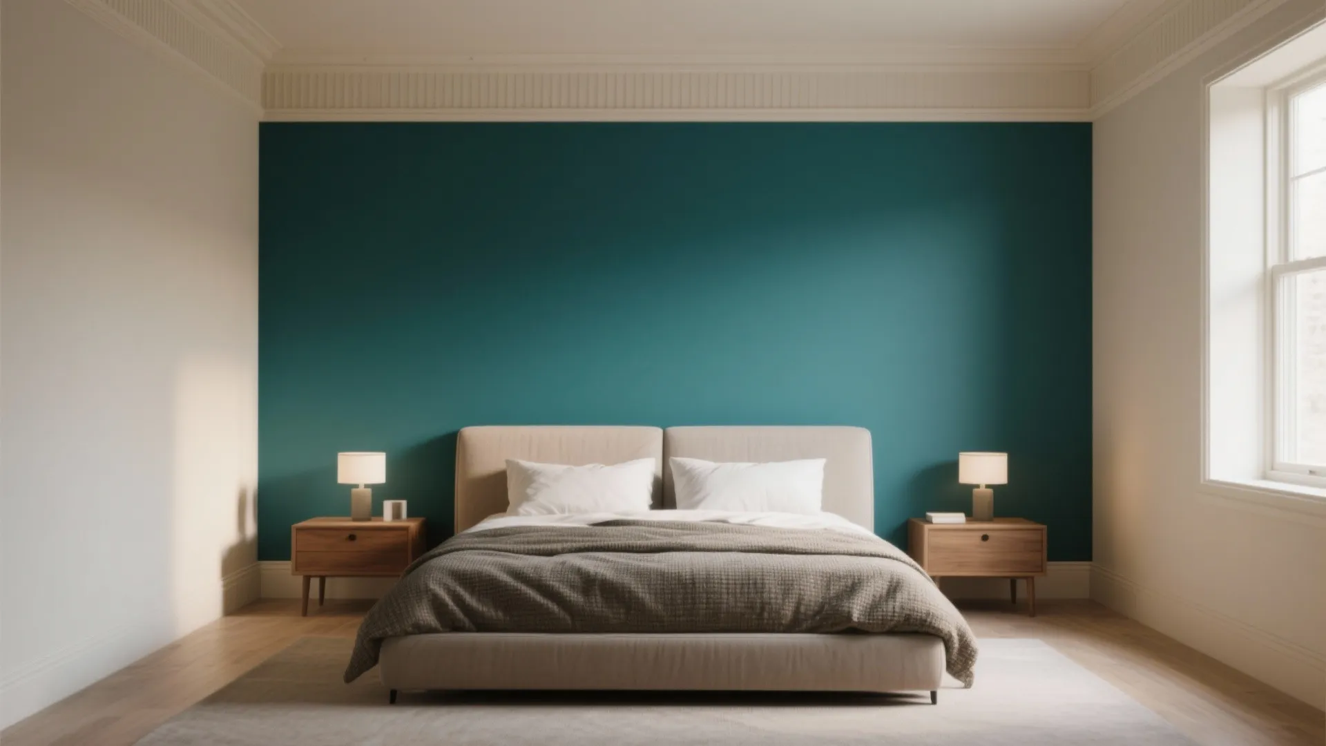 2. Single accent wall for personality without overwhelm