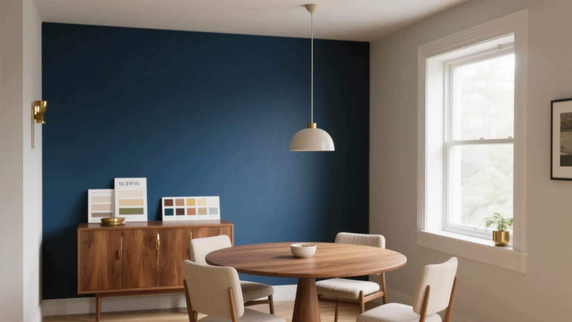 1. One bold accent wall (but choose the right wall)