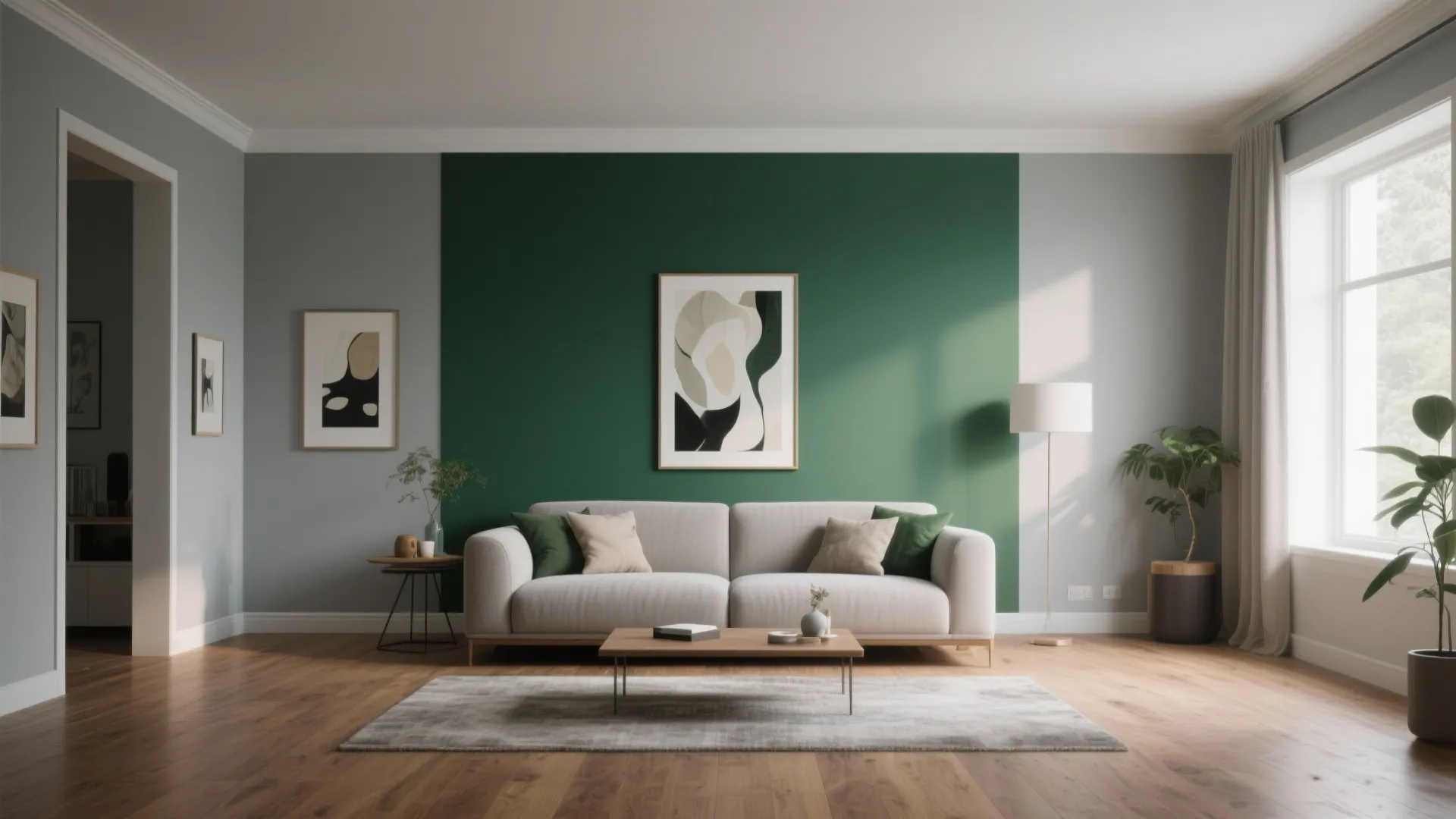 2. One Accent Wall — dramatic look, low extra cost