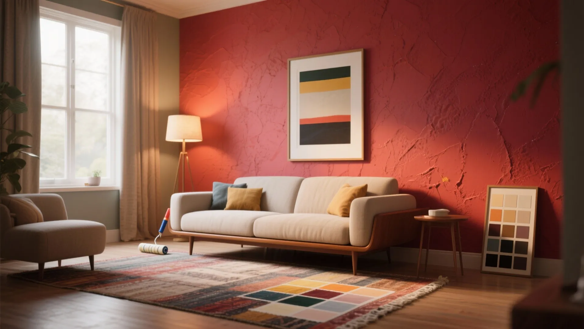 1. Accent walls instead of full-room repaints