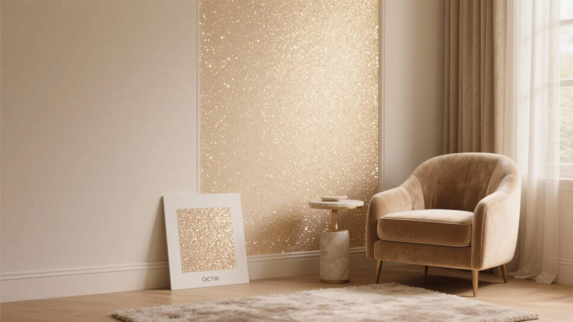 1. Subtle Sparkle Accent Wall