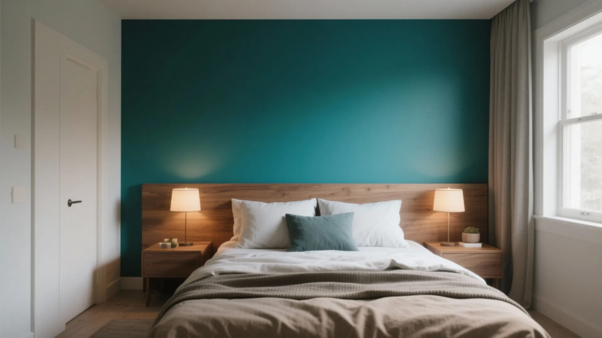 1. Single Accent Wall: One bold color, big impact