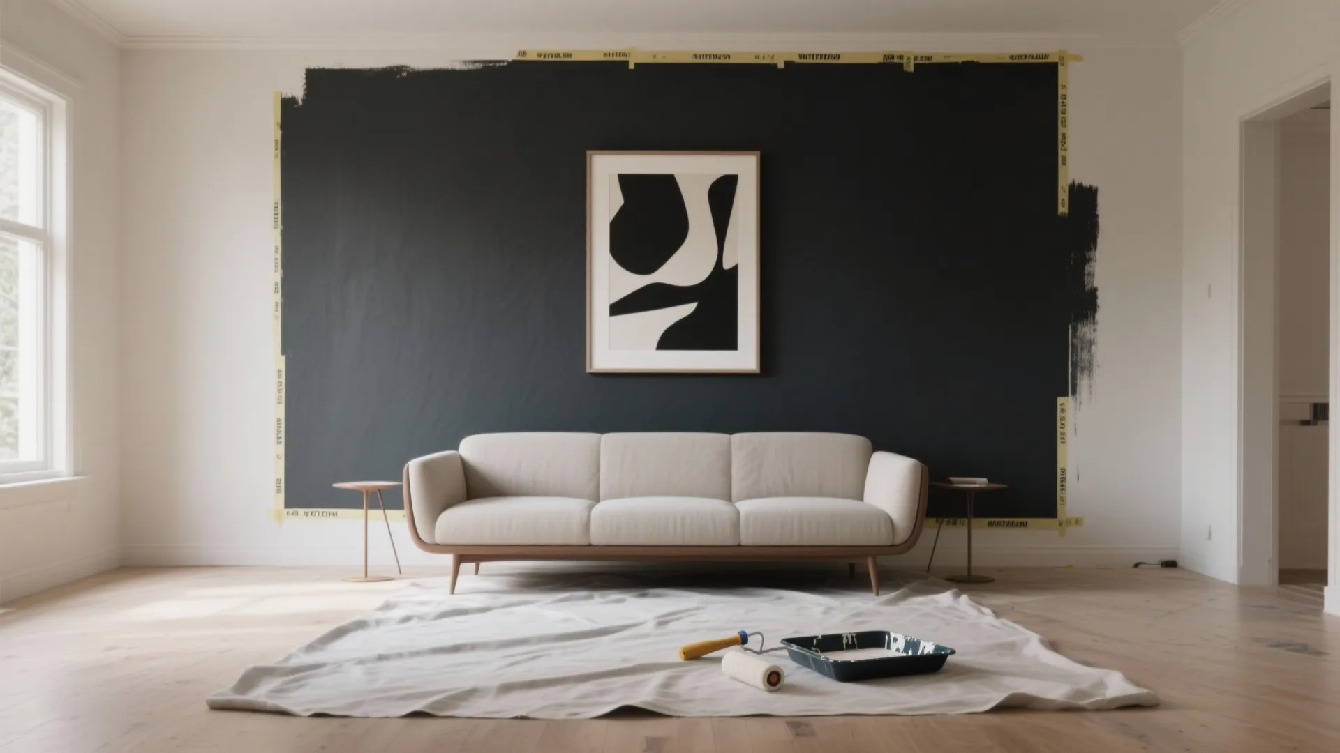 2. Accent walls for big impact with lower cost