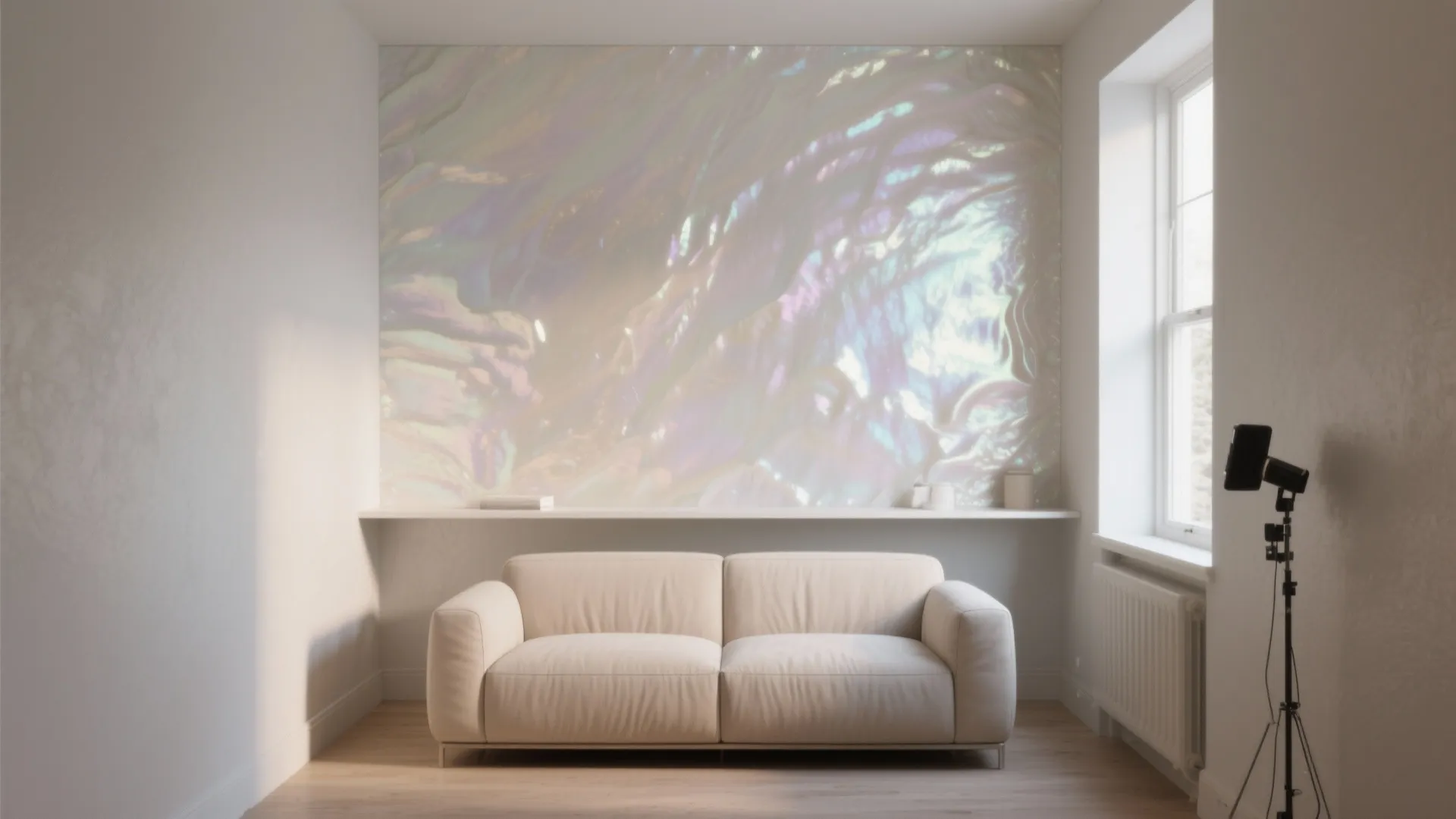 1. Subtle Pearl Glow for an Accent Wall