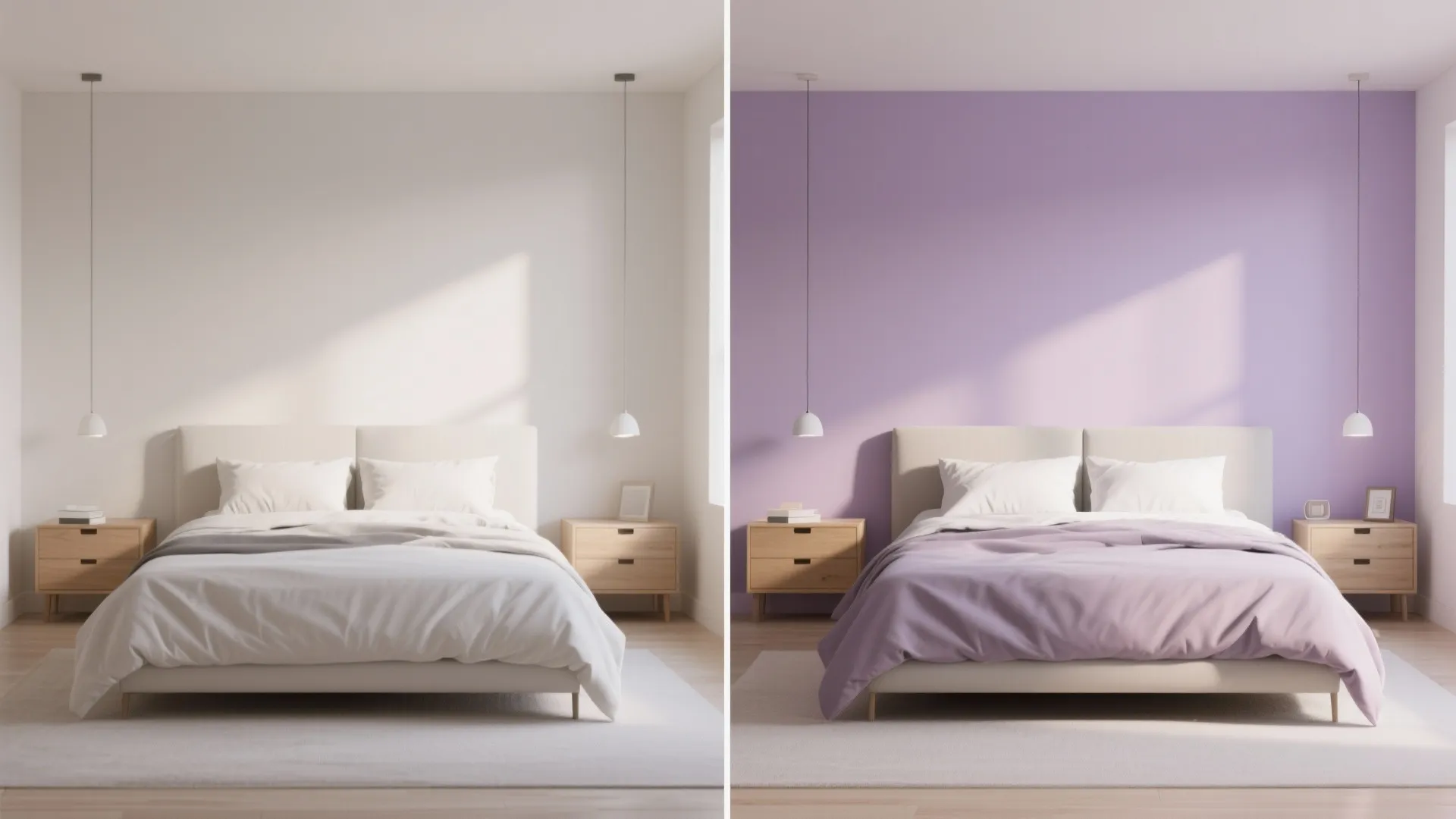 3. Pale Purple Accent Wall for Depth without Overwhelm
