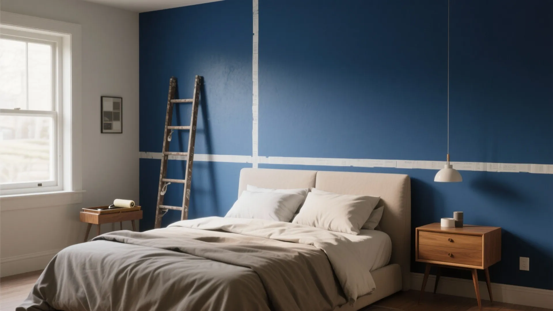 2. Use accent painting to cut costs and add drama