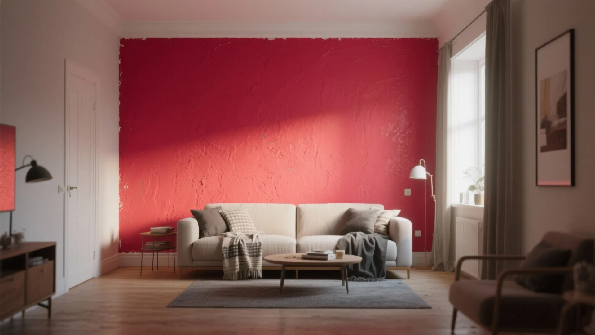 1. Paint strategically: highlight one wall