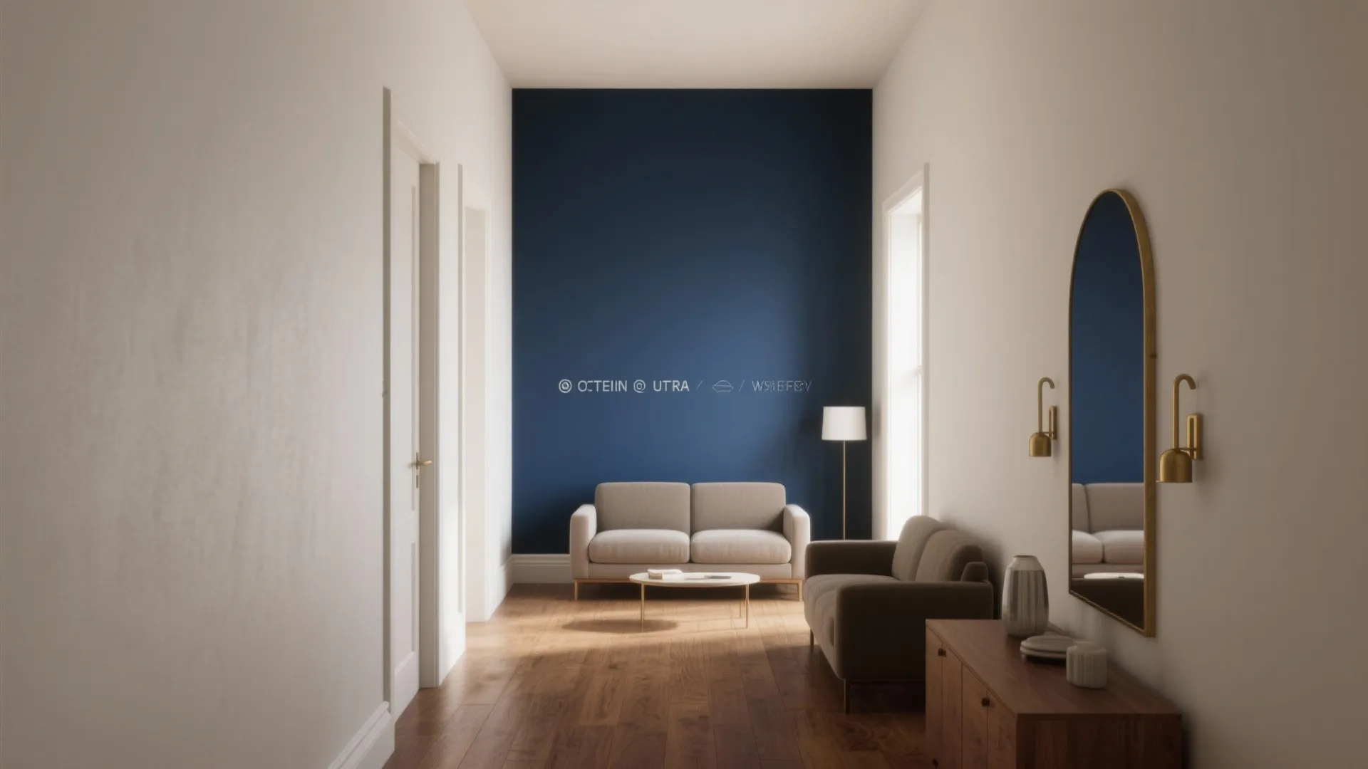 1. Use a High-Contrast Accent Wall