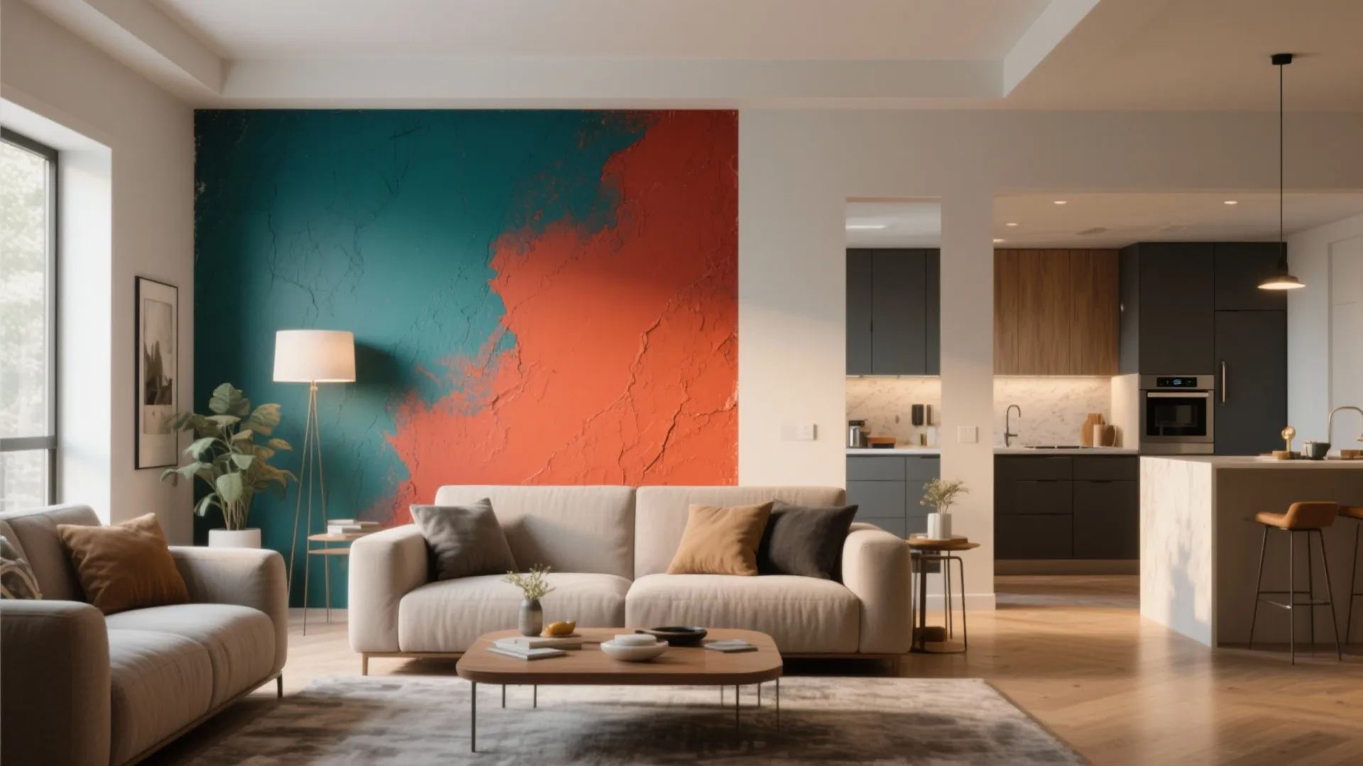 3. Do an accent wall instead of full-room repaint