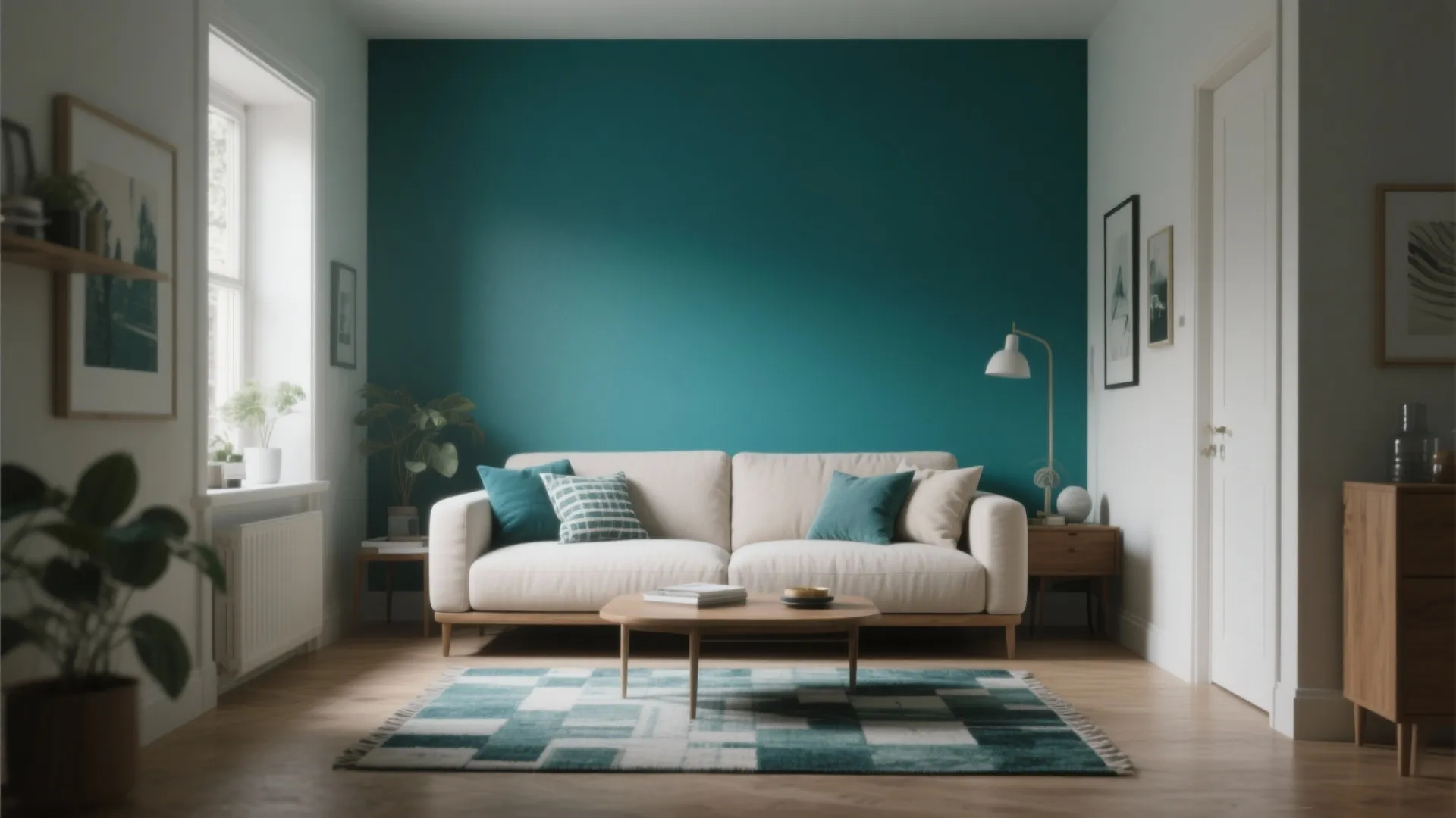 2. Paint strategic accent walls instead of the whole room