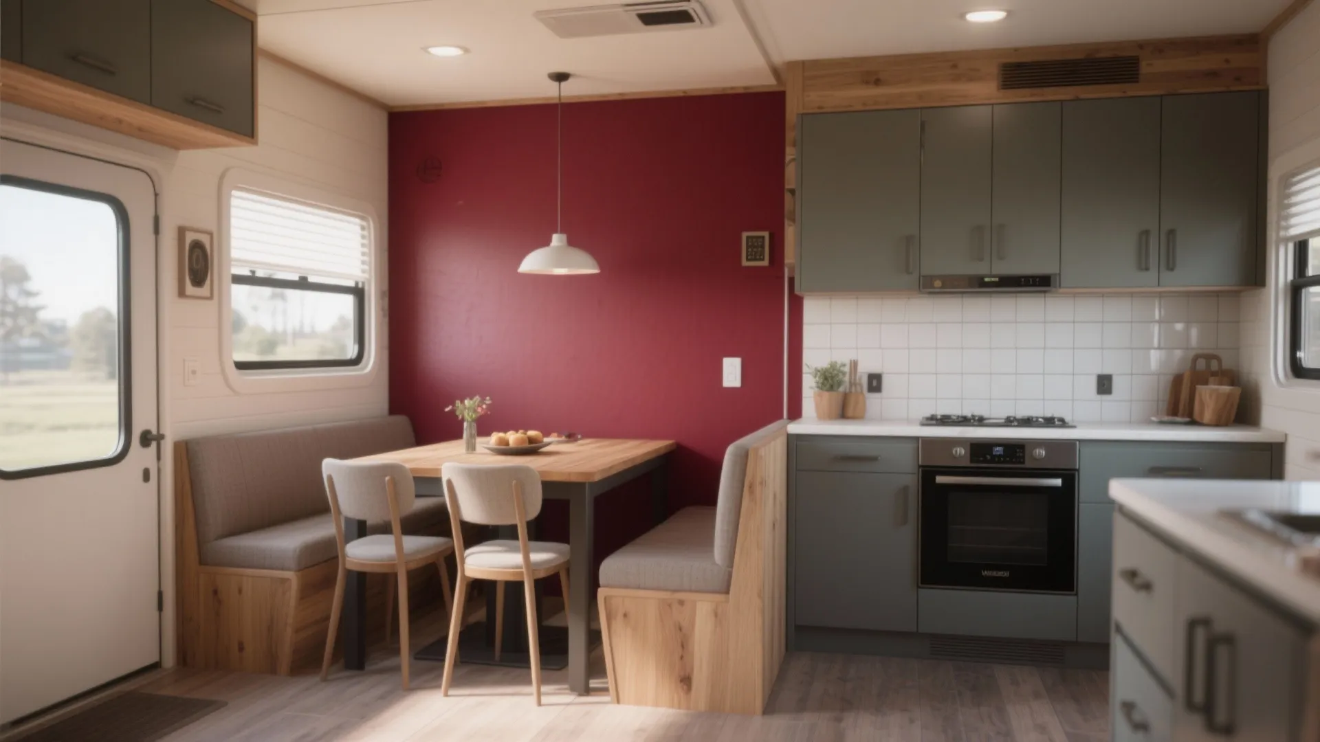 3. Strategic accent walls for function zones