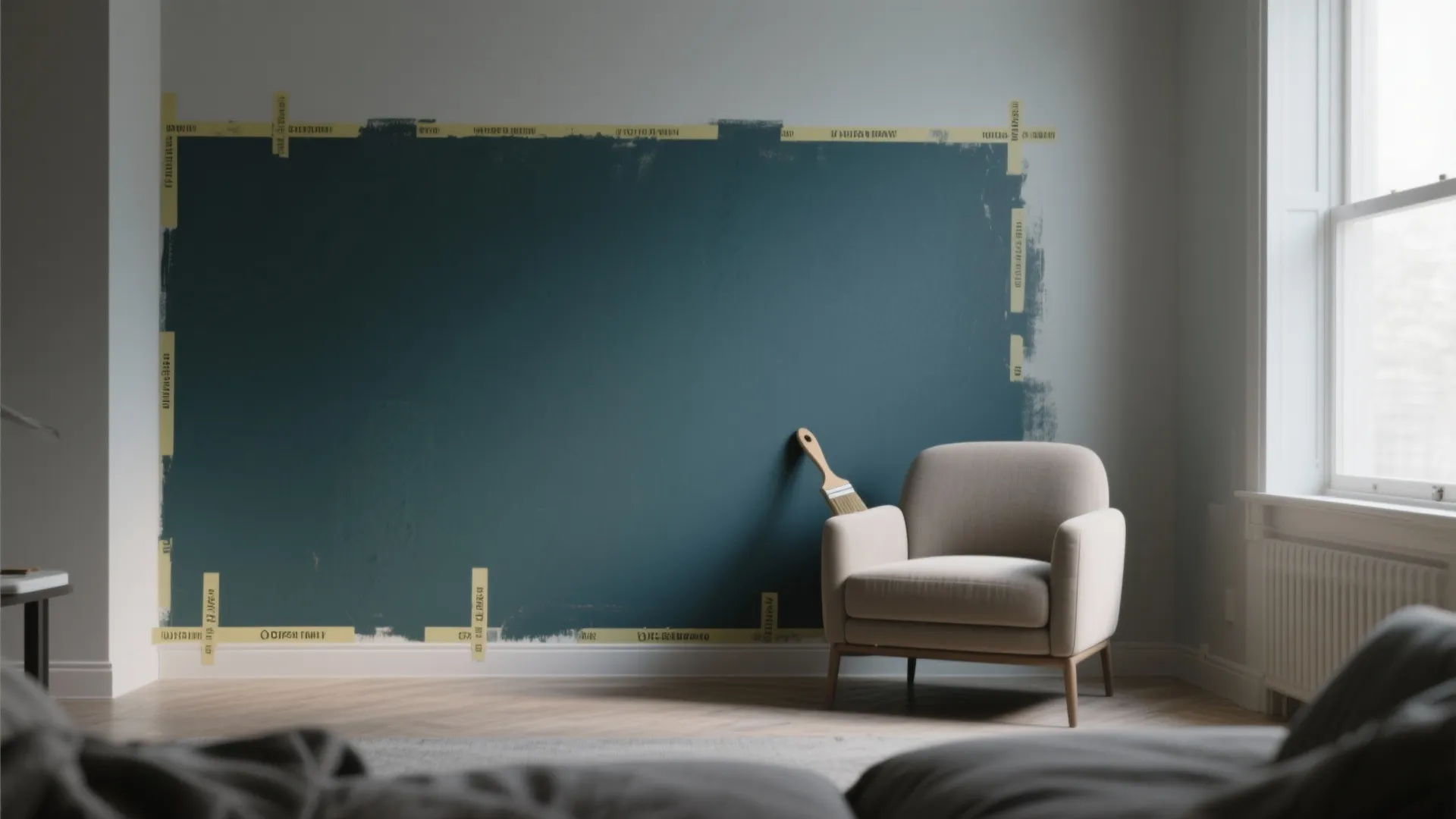 2. Strategic accent walls to create purpose