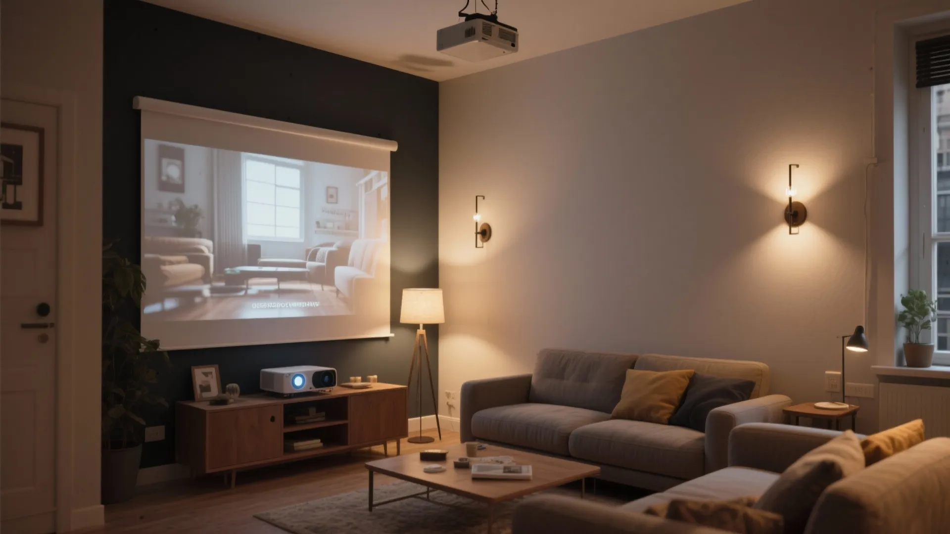 5. Accent Wall + Ambient Light Control