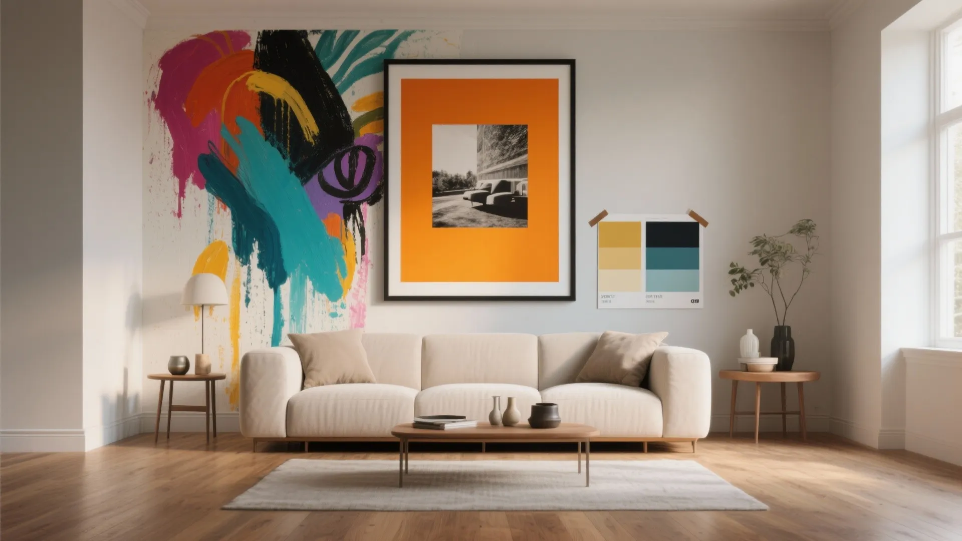 1. Accent walls that behave like framed art