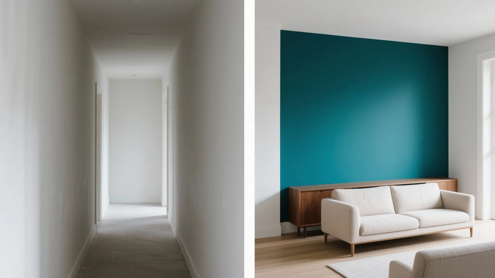 High-Contrast Accent Wall (Placed Smartly)