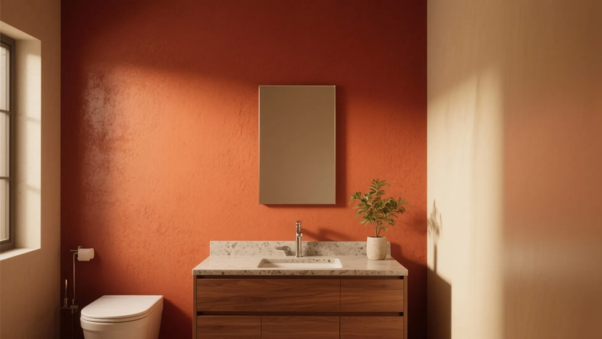 1. Accent Wall with Matte Paint