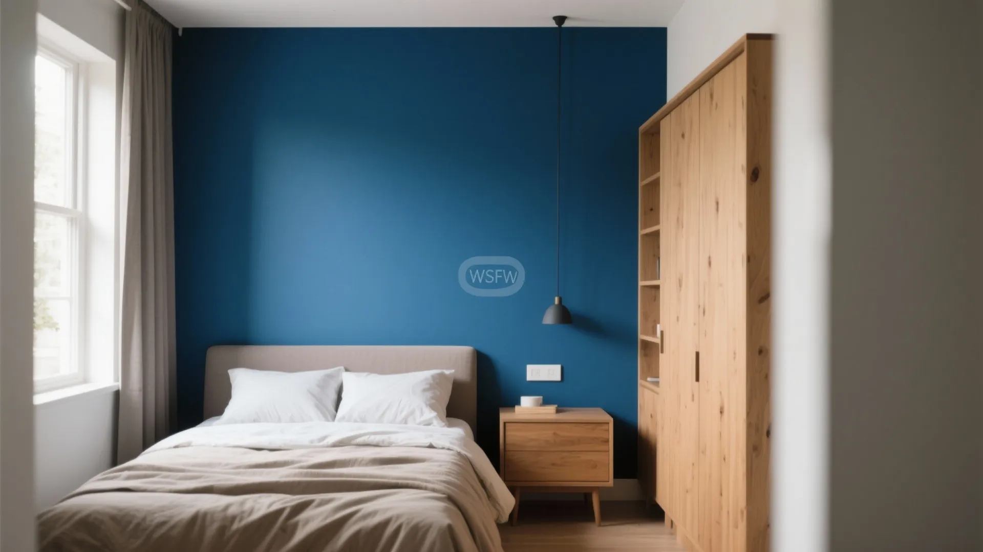 8. Accent Wall Behind Bed