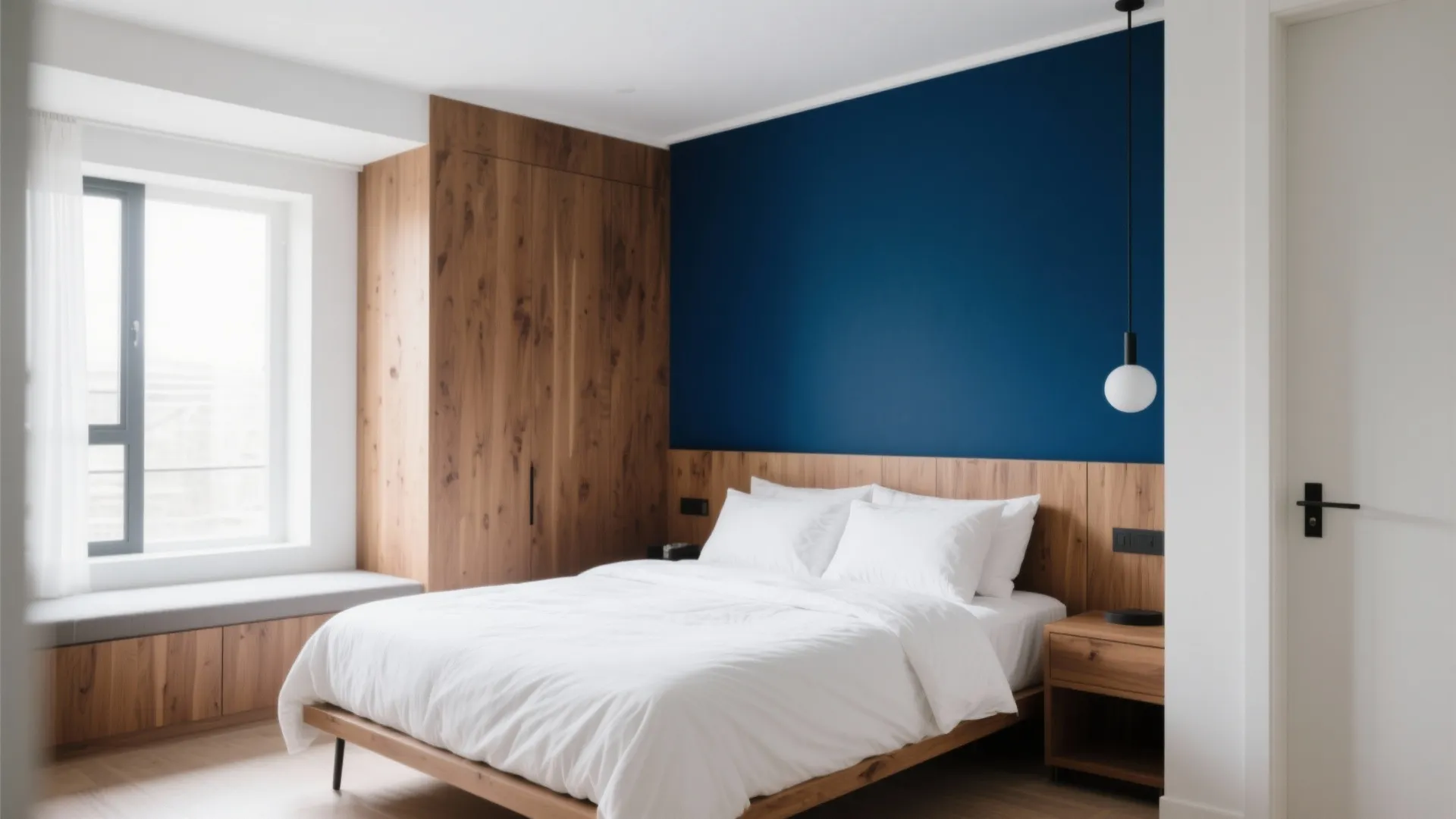 9. Accent Wall Behind the Bed