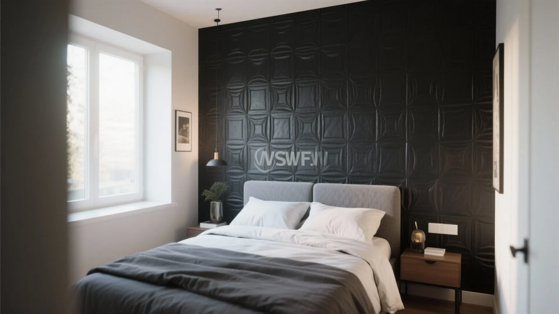 8. Accent Wall to Define Space