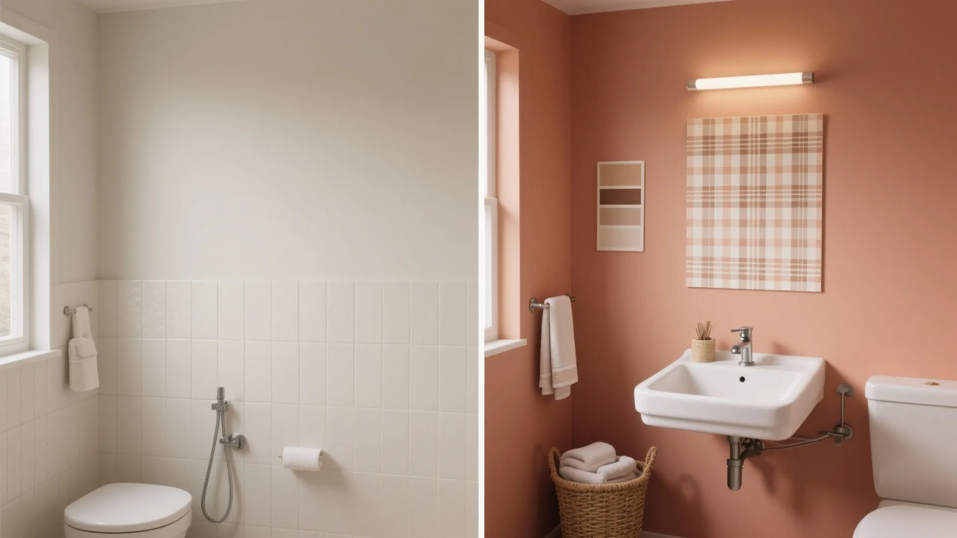 2. Paint accents and removable wallpaper