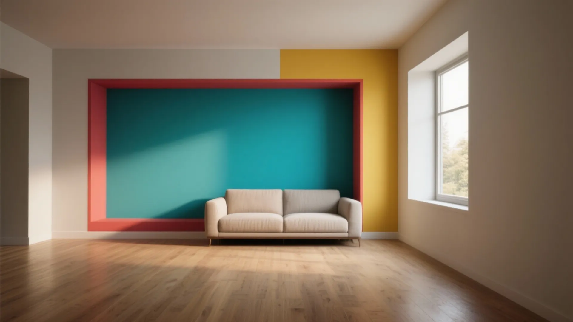 2. Use accent walls and targeted color blocking